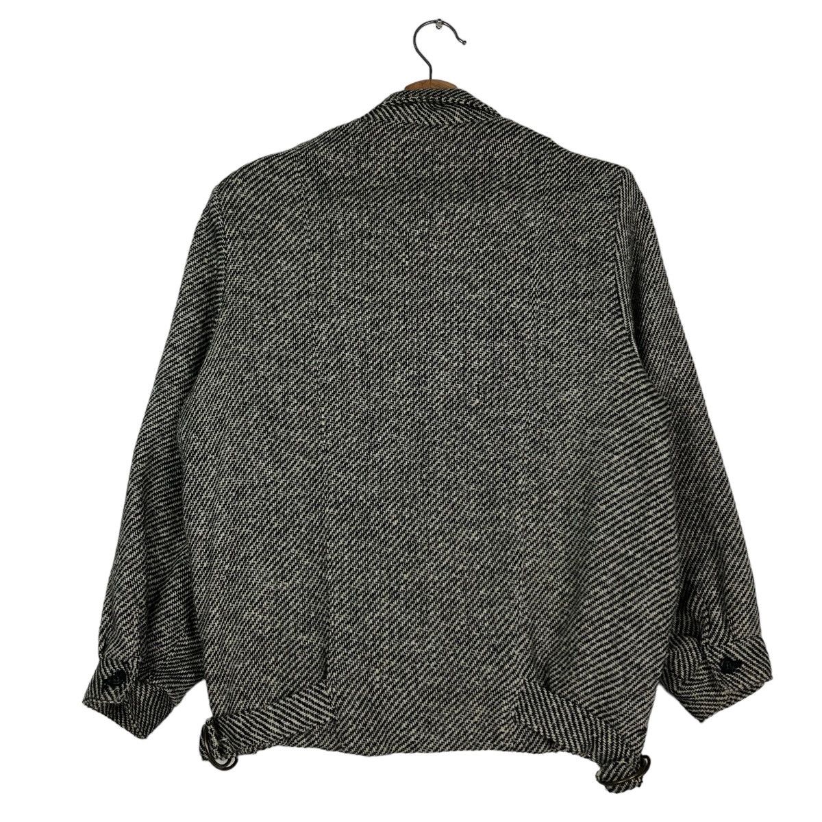 Japanese Brand 🔥VINTAGE BIKER JACKET WOOL BUCKLE HERRINGBONE ISSEY MIYAKE Size US M / EU 48-50 / 2 - 8 Thumbnail