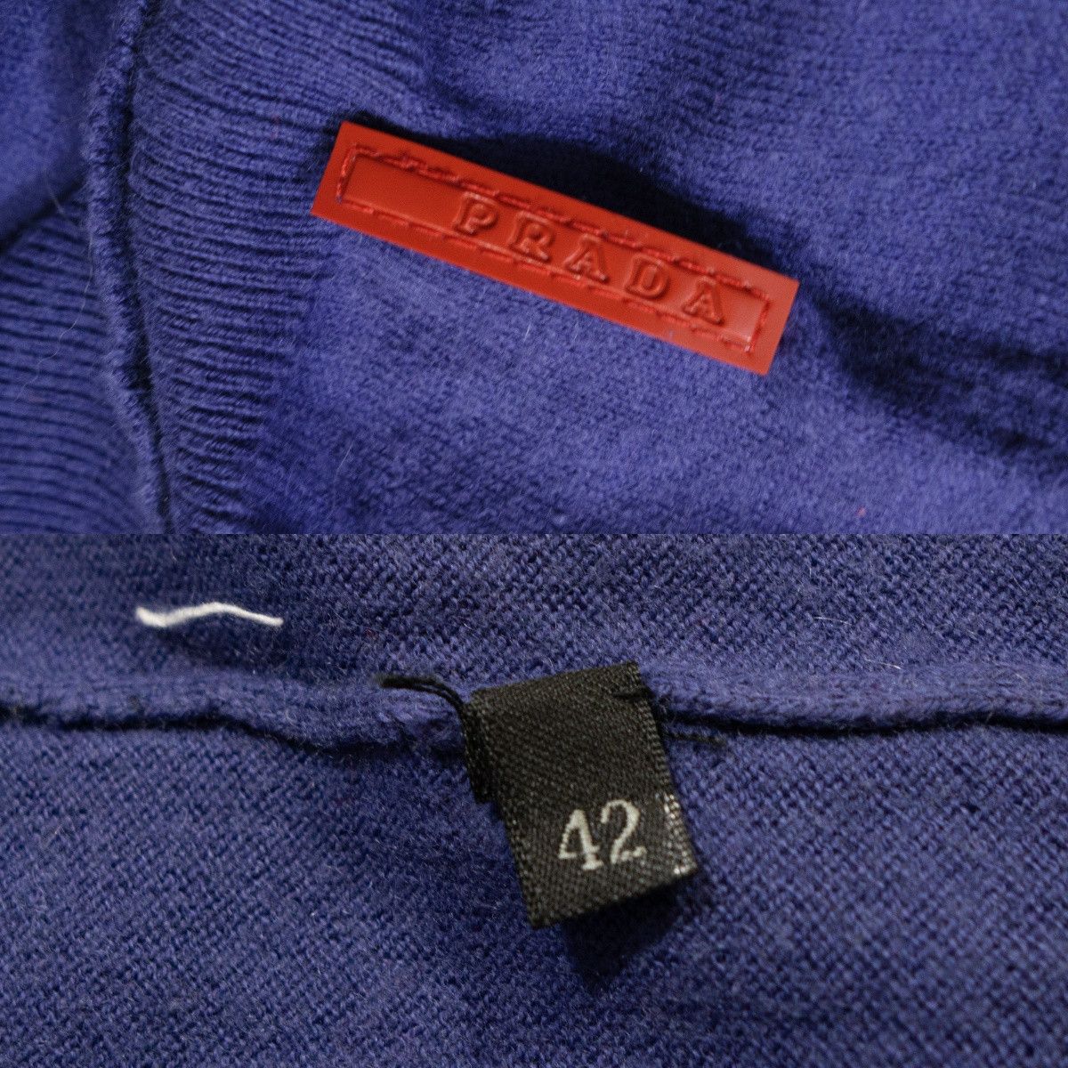 Prada 00s Reb Tab Crewneck Linea Rossa Cotton Light Sweater Size M / US 6-8 / IT 42-44 - 10 Thumbnail