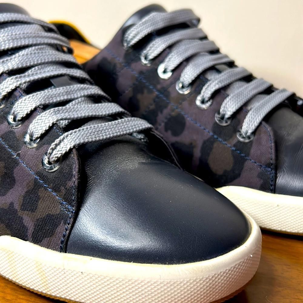 Hugo Boss Canvas Leopard Mix with Leather Sneaker - Hugo Boss - sz 42 Size US 8.5 / EU 41-42 - 2 Thumbnail
