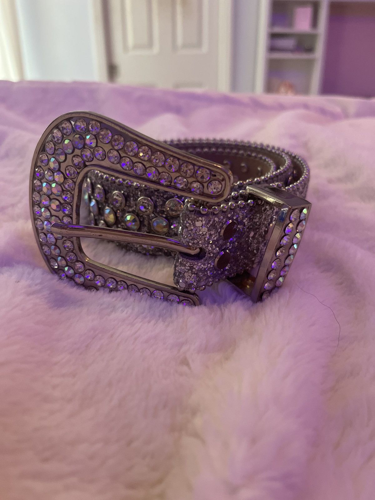 Other Grey Bling Belt Size 28 - 1 Thumbnail