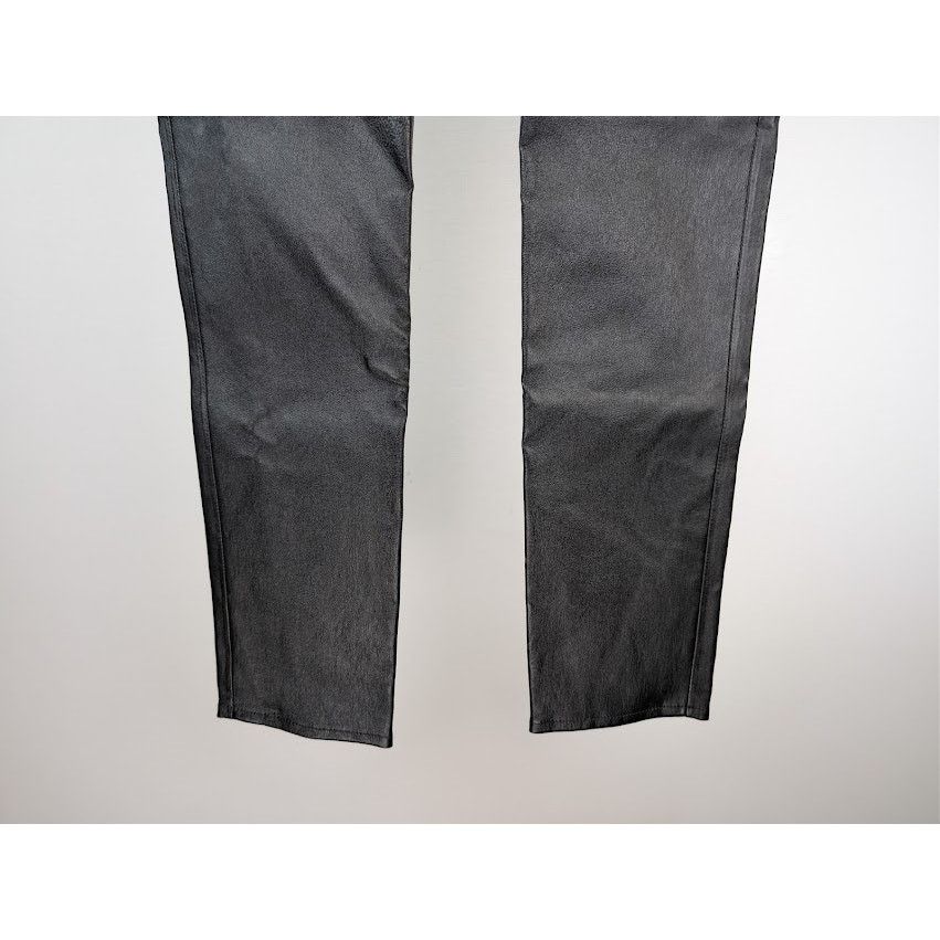 Saint Laurent Paris o1rshd1 Agora Stretch Skinny 5-Pocket Leather Pants in Black Size US 38 / EU 54 - 4 Thumbnail