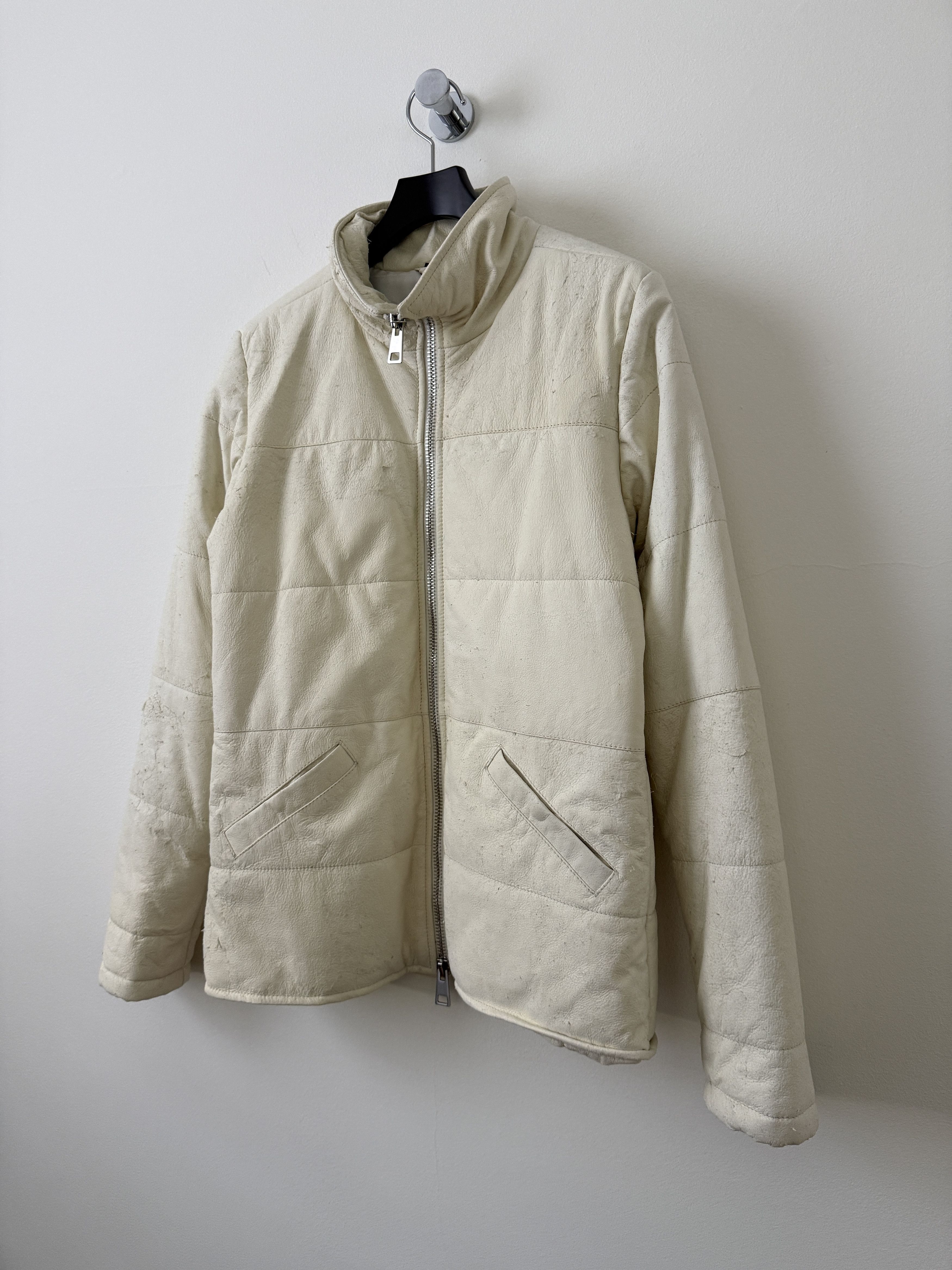 Giorgio Brato Leather Puffer Jacket Size M / US 6-8 / IT 42-44 - 5 Thumbnail