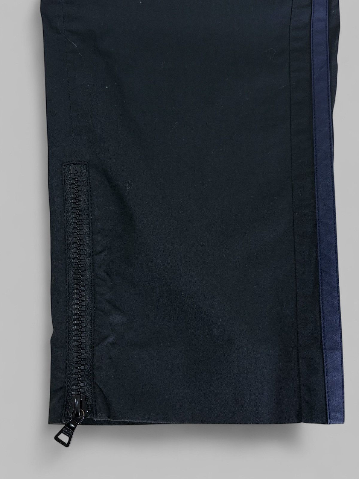 Prada Prada 2000s Black Technical Pants With Blue Sides Stripes Size US 36 / EU 52 - 10 Thumbnail
