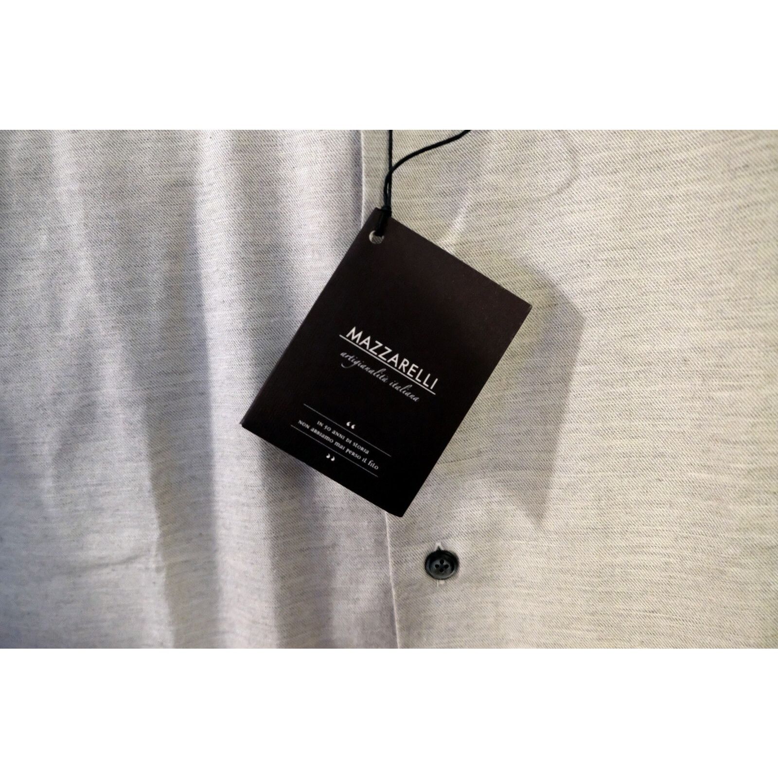 Mazzarelli NWT MAZZARELLI LIGHT GRAY LIGHT FLANNEL SHIRT EU41/US16 Size US M / EU 48-50 / 2 - 9 Thumbnail