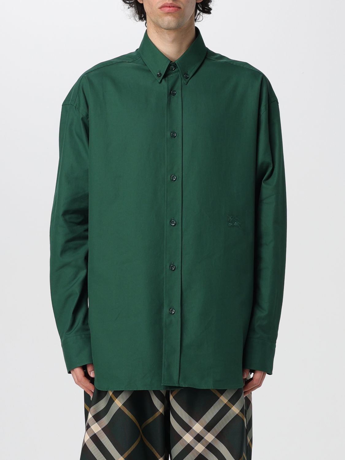 image of Burberry Shirt Men Green (Size XL)