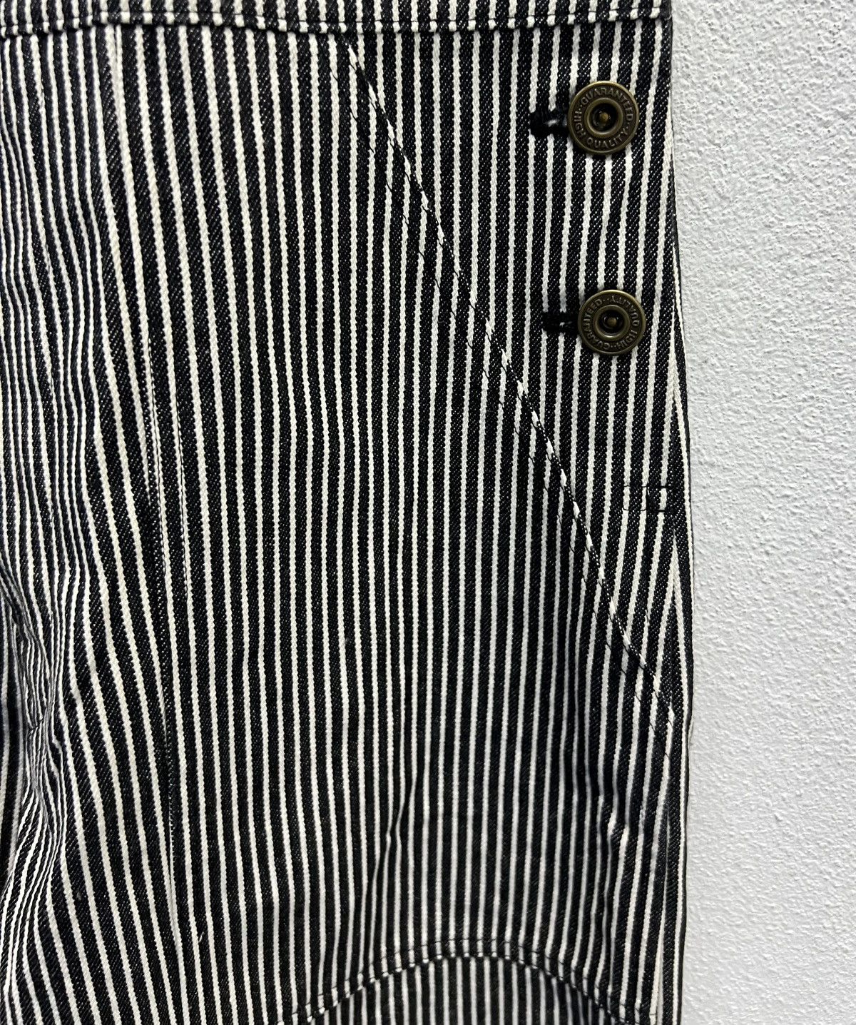 Japanese Brand × Vintage Vintage Japanese Hickory Stripe Overalls by MISSEWE Size US 29 - 8 Thumbnail