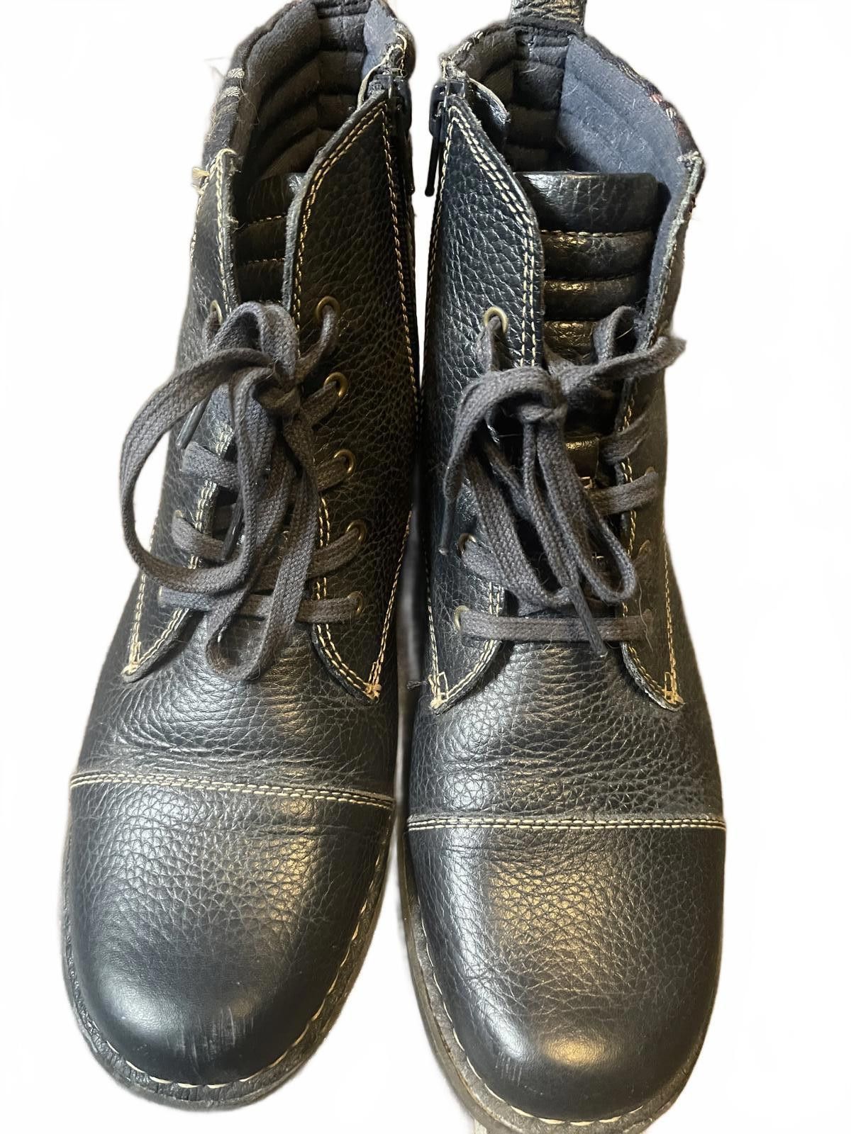 Designer Clark's leather booties Size US 10 / IT 40 - 2 Thumbnail