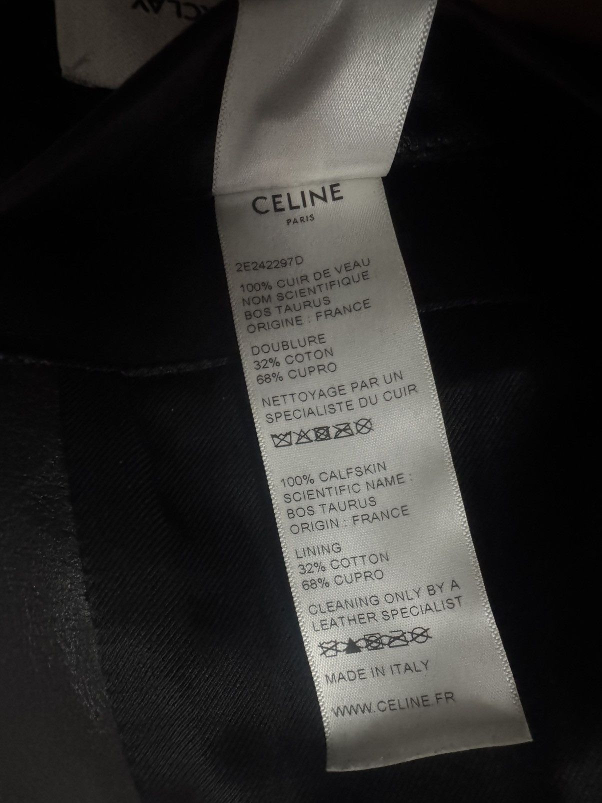 Celine Celine Leather Jacket Size US S / EU 44-46 / 1 - 12 Thumbnail