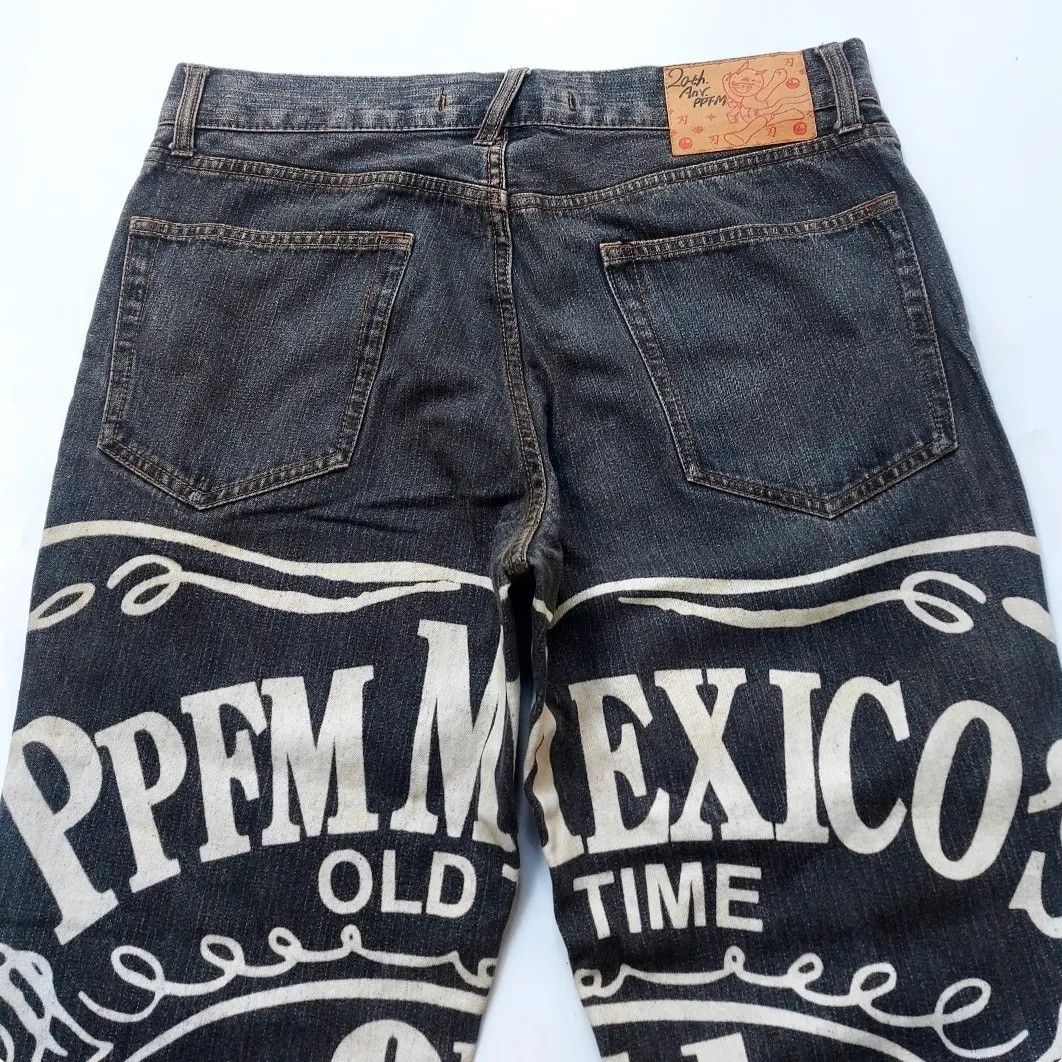 Designer × PPFM × Vintage Nice Design🔥Japanes Brand PPFM Anniversary 20Th Denim Pants Size US 32 / EU 48 - 6 Thumbnail