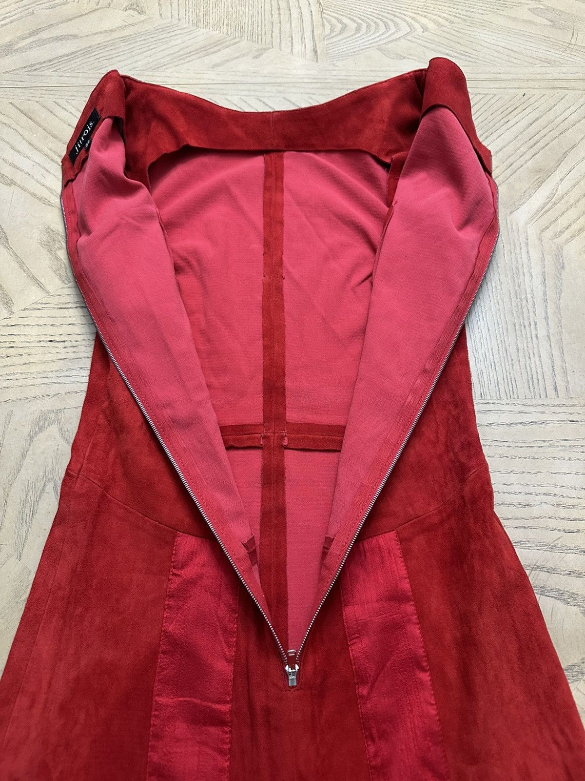 Jitrois Jean Claude Jitrois Lambskin suede dress Size XS / US 0-2 / IT 36-38 - 7 Thumbnail