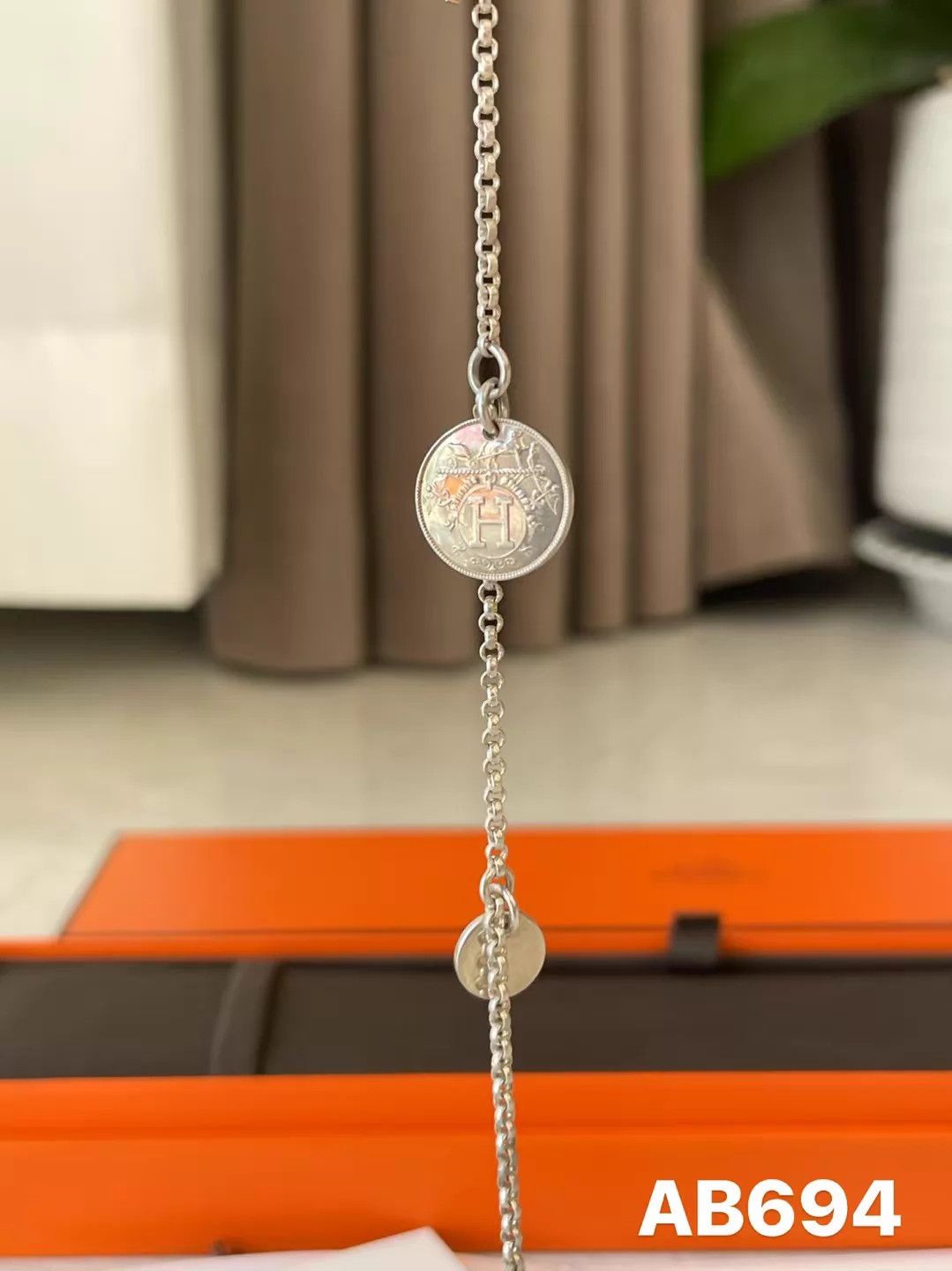 Hermes Hermes 925S & 18K RG Bracelet 16cm New AB694 With Box Size ONE SIZE - 2 Thumbnail