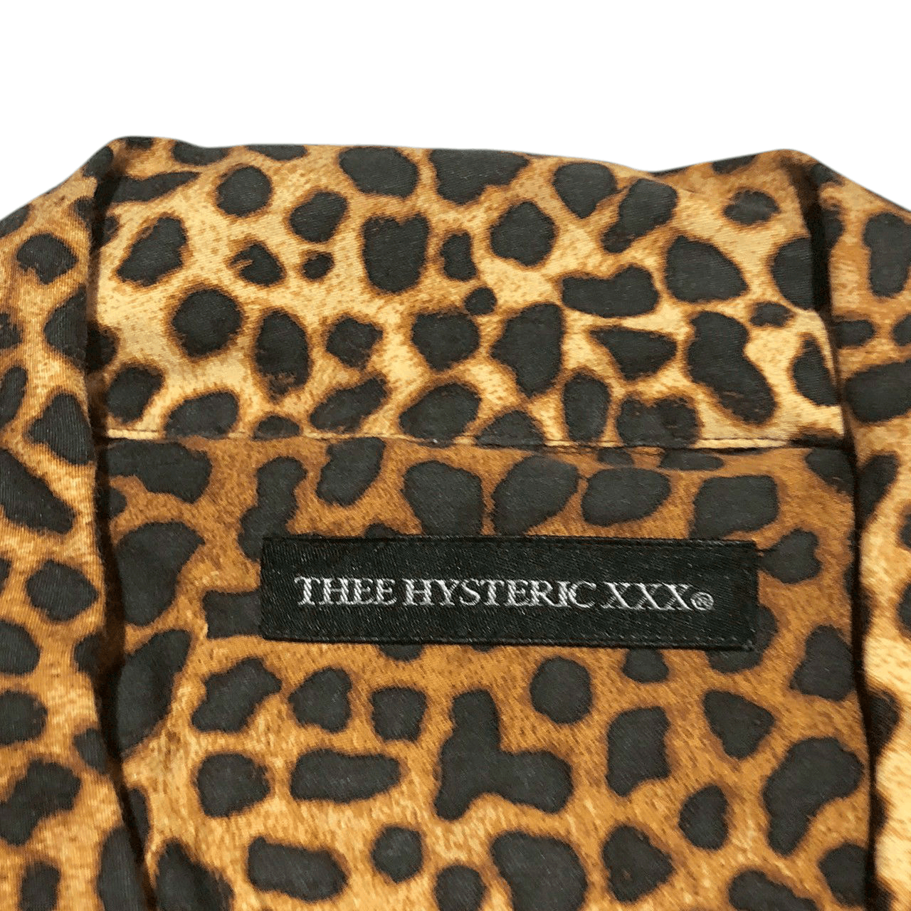 Hysteric Glamour Thee Hysteric XXX Leopard Print Silk-Blend Open Collar Shirt Size US S / EU 44-46 / 1 - 6 Thumbnail