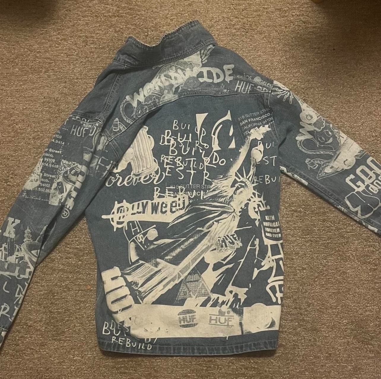 Huf × Vintage HUF Twenty Denim Mens Shirt Jacket - Medium Size US M / EU 48-50 / 2 - 4 Thumbnail