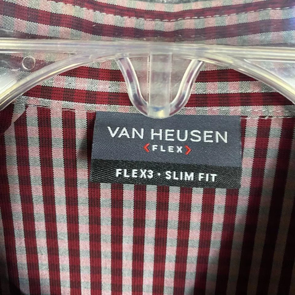 Van Heusen Van Heusen Button Up Shirt Men's XL Slim Fit Flex Cotton Size US XL / EU 56 / 4 - 3 Thumbnail