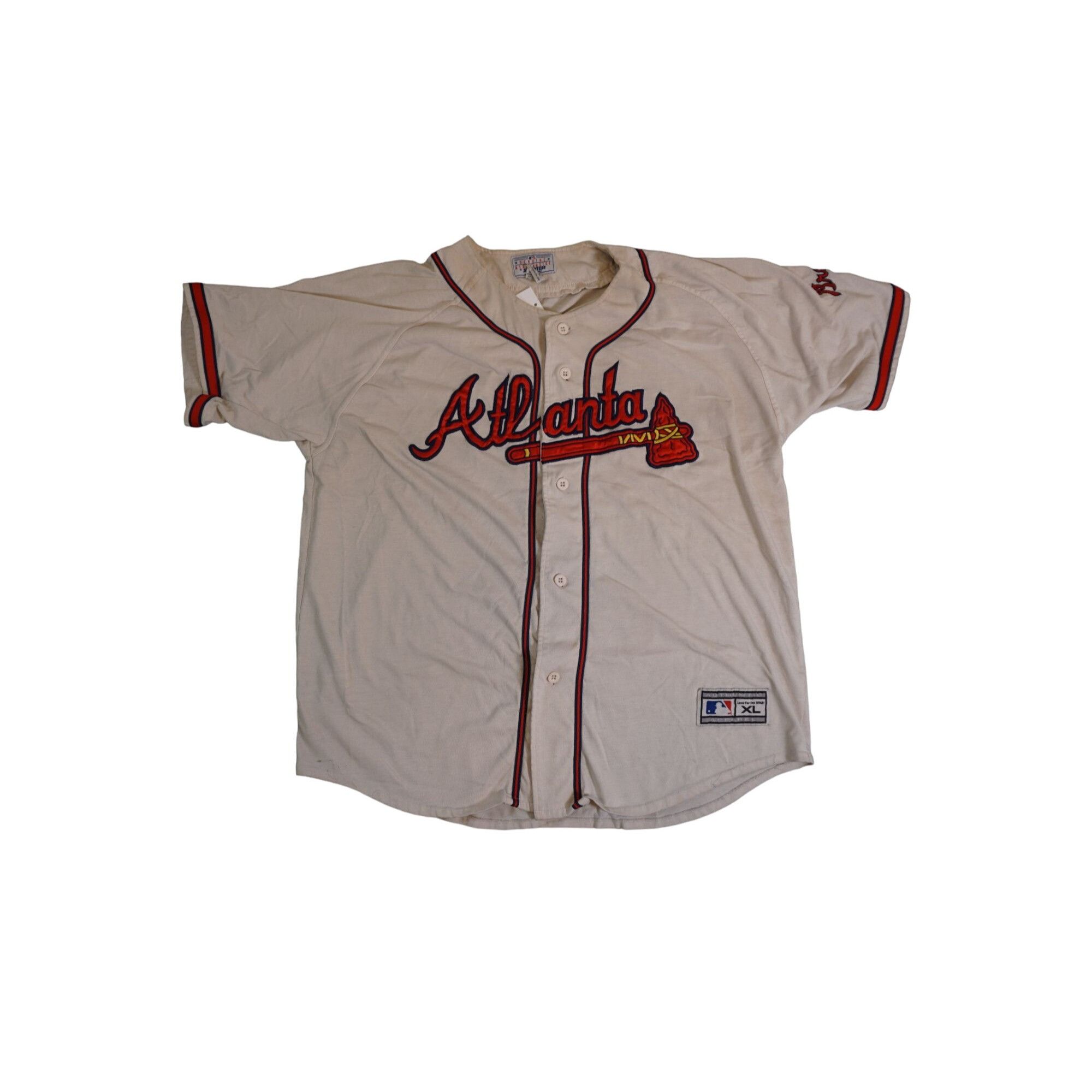 Maillot Vintage Atlanta Braves – Starter – 2XL – Bleu/Blanc/Rouge – Occasion