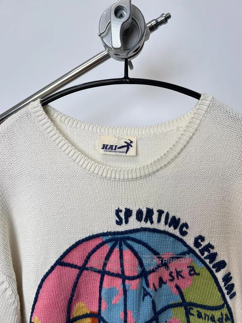 Issey Miyake Issey Miyake Color-blocked earth embroidery sweater Size US M / EU 48-50 / 2 - 3 Thumbnail