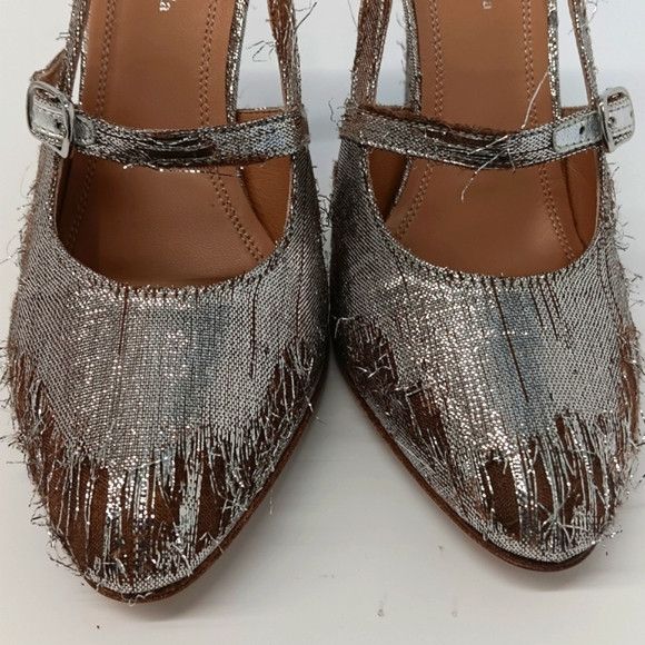 Maison Margiela Maison Margiela Distressed Metallic Mary Jane Pumps -EU36 Size US 6 / IT 36 - 9 Thumbnail