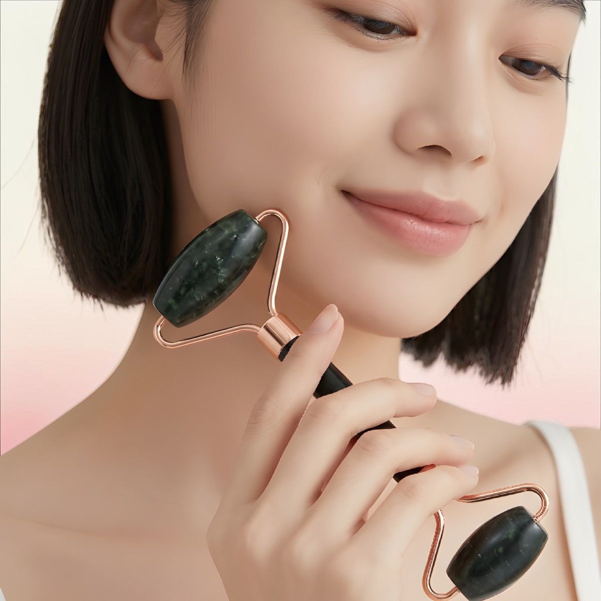 Other Plum Pretty Jade Roller with Gua Sha Set - Dual Sided Size ONE SIZE - 2 Thumbnail