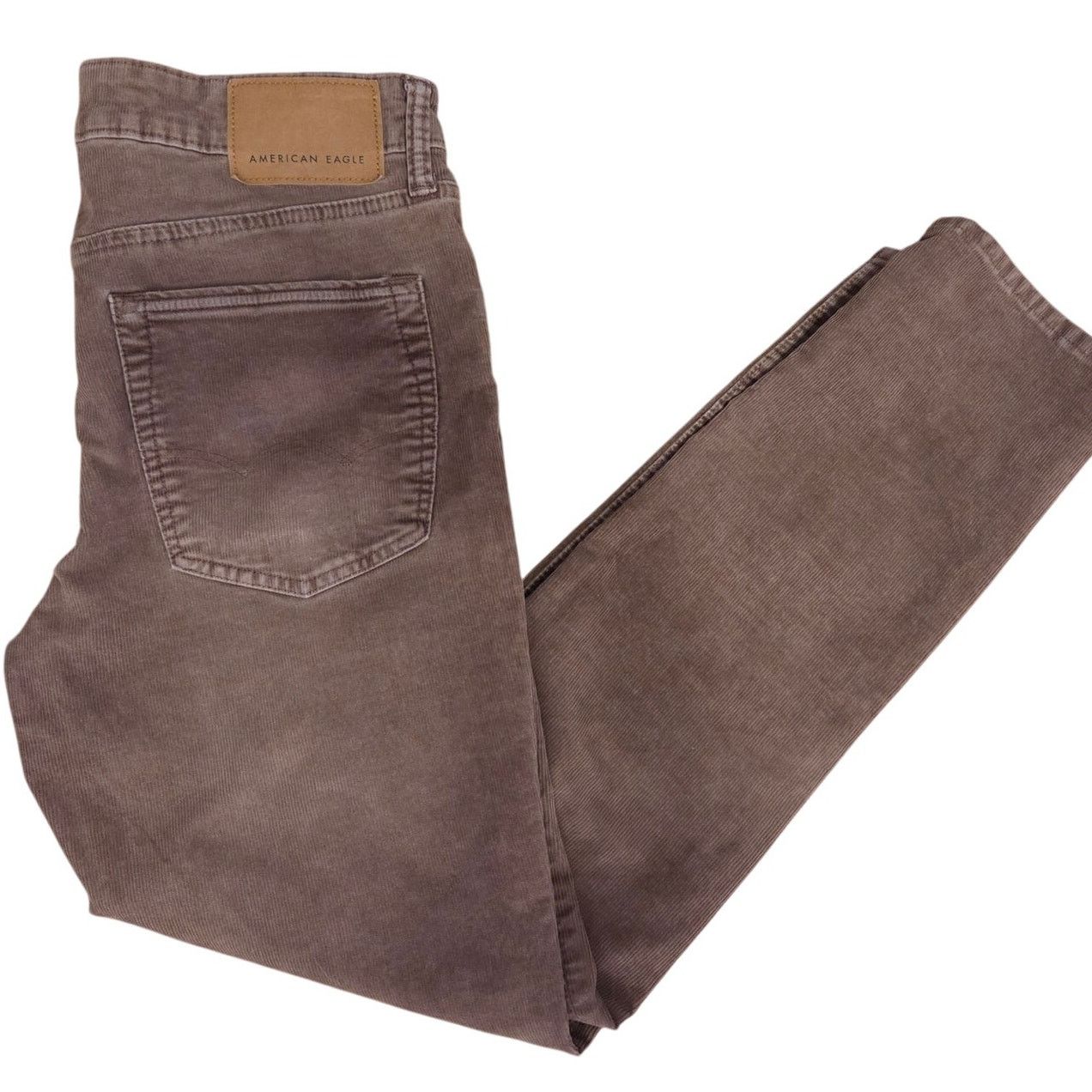 American Eagle Outfitters American Eagle 90's Straight Stretch Corduroy Pants Size 32" / US 10 / IT 46 - 4 Thumbnail