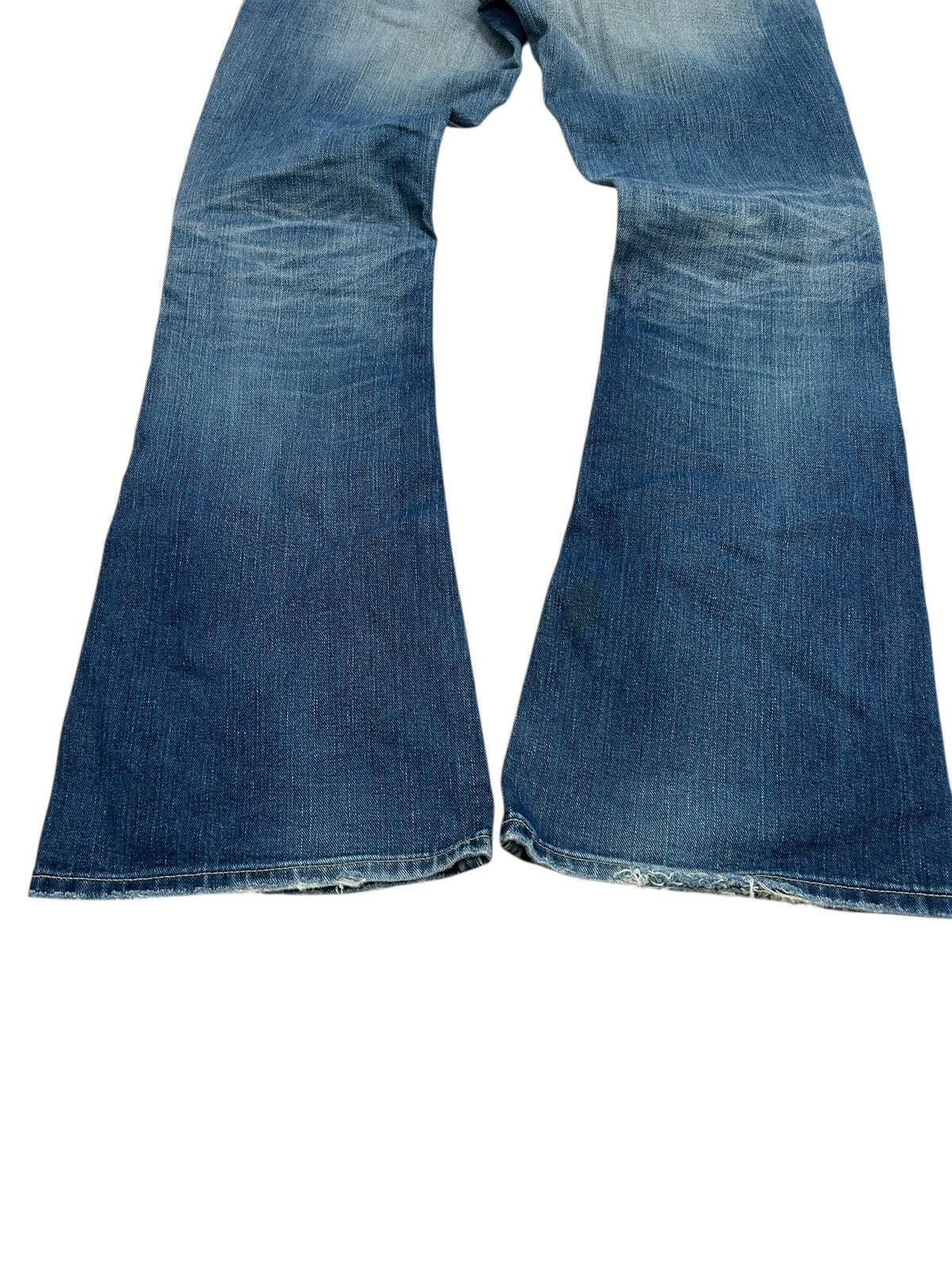 Tornado Mart Flare Lee Rider Jean Mud Washed Distressed Dystopian Design Size US 32 / EU 48 - 11 Thumbnail