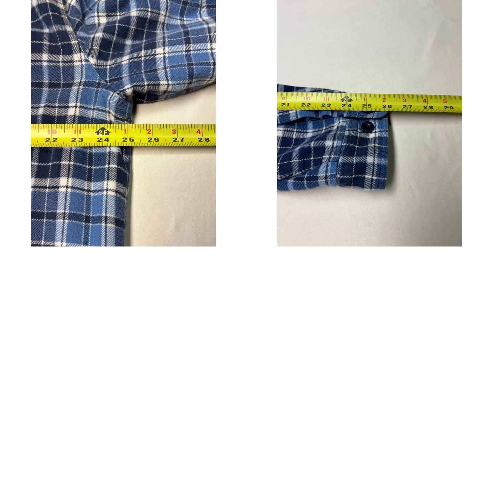 Vintage LL Bean Fleece Lined Flannel Shirt Mens Large Blue Plaid Traditional Fit Size US L / EU 52-54 / 3 - 8 Thumbnail