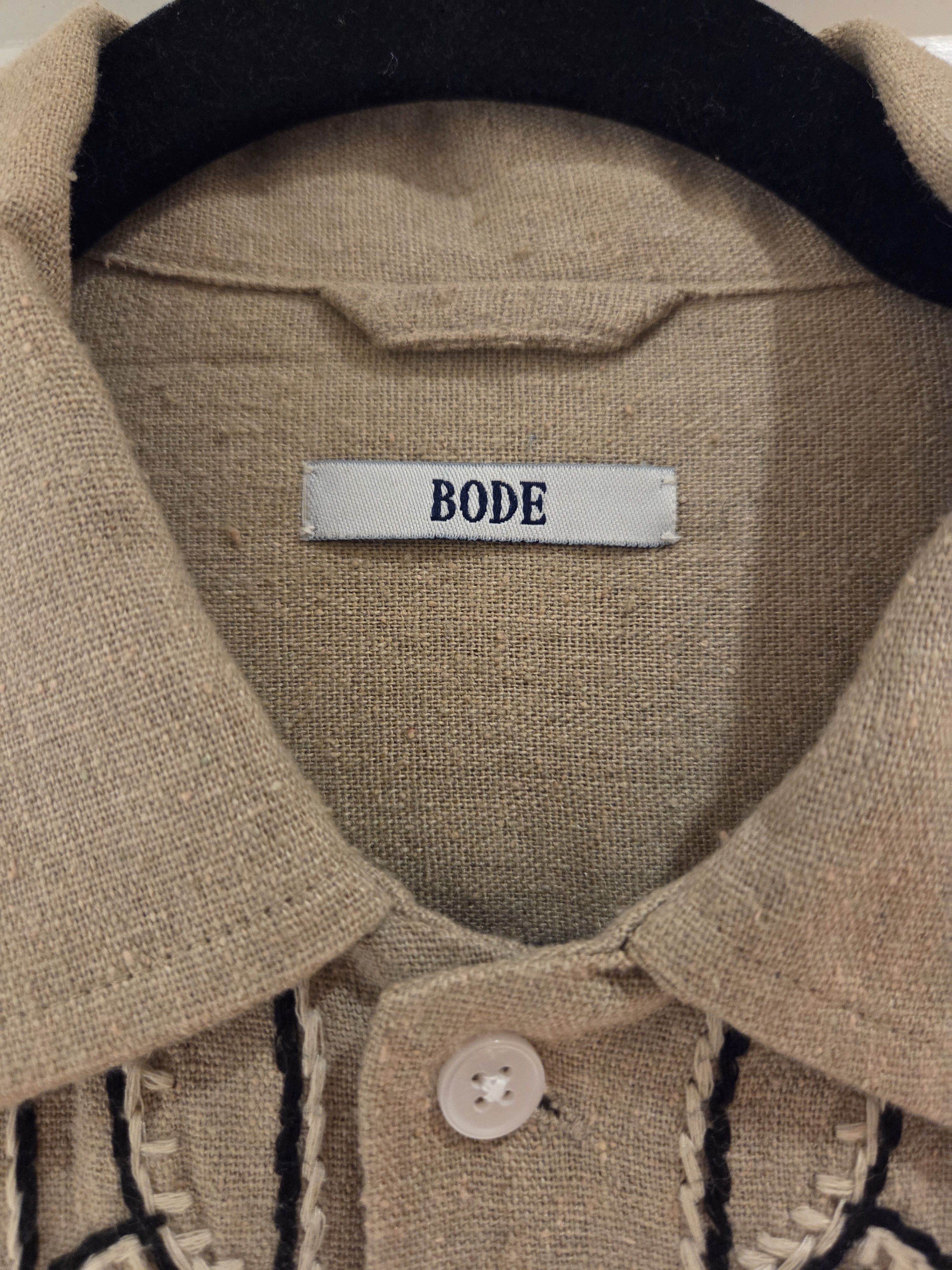 Bode Bode Embroidered Dandelion Short Sleeve Shirt Size US M / EU 48-50 / 2 - 3 Thumbnail