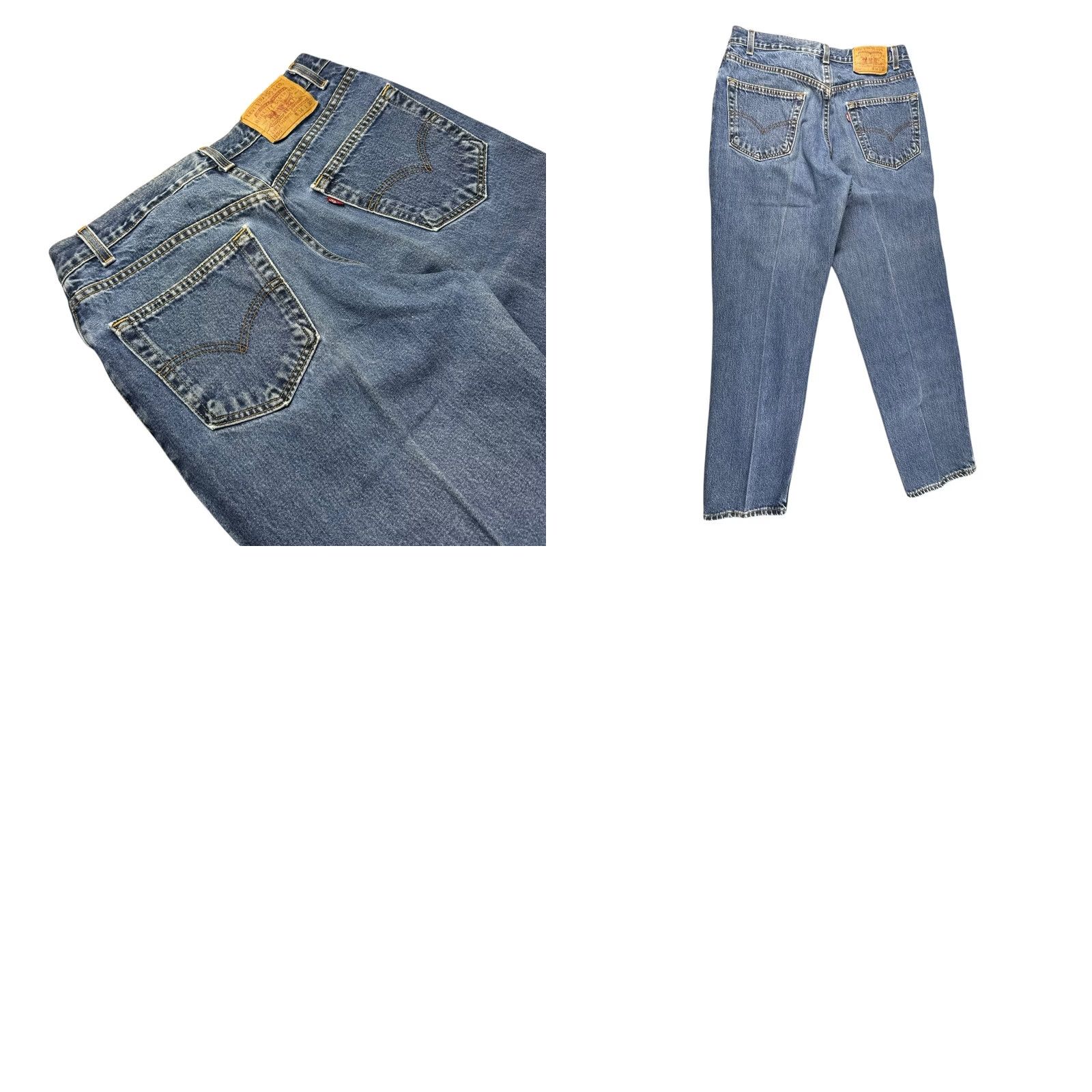 Levi's VINTAGE Levi's 550 Jeans 34x30 Relaxed Pleated Denim 90s USA Mens Pants Regular Inseam 30" Blue High Quality Pattern: Solid Size US 34 / EU 50 - 9 Thumbnail