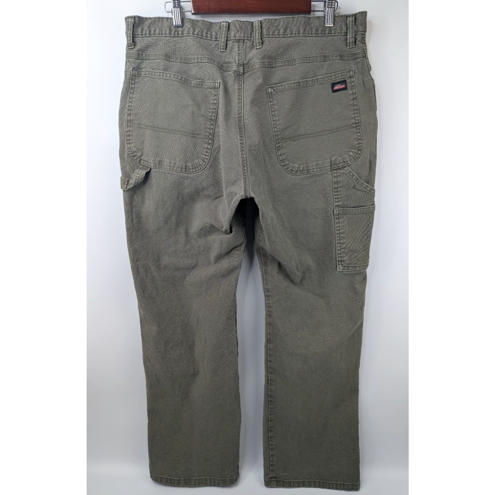 Dickies Dickies Workwear Pants Men’s 37x31 Green Canvas Carpenter Utility Size US 37 - 3 Thumbnail