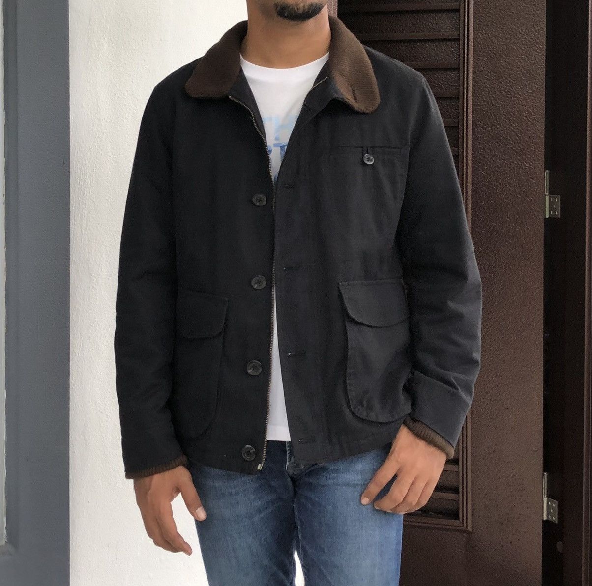 Japanese Brand QUADRO JAPAN All Part Of The Earth Canvas Outer Chore Jacket Size US M / EU 48-50 / 2 - 2 Thumbnail