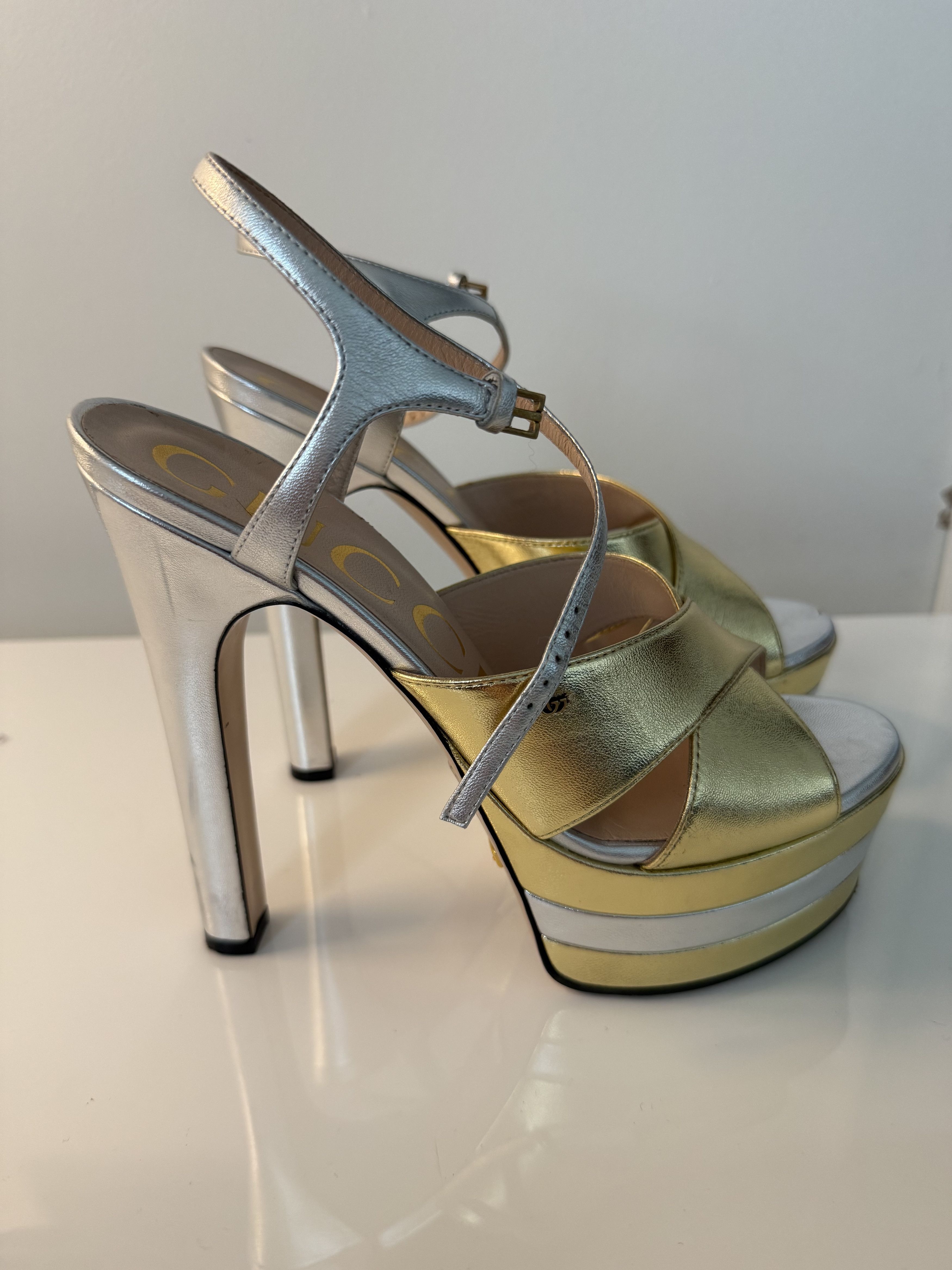 Gucci Gucci Leather Sandals Size US 8 / IT 38 - 3 Thumbnail