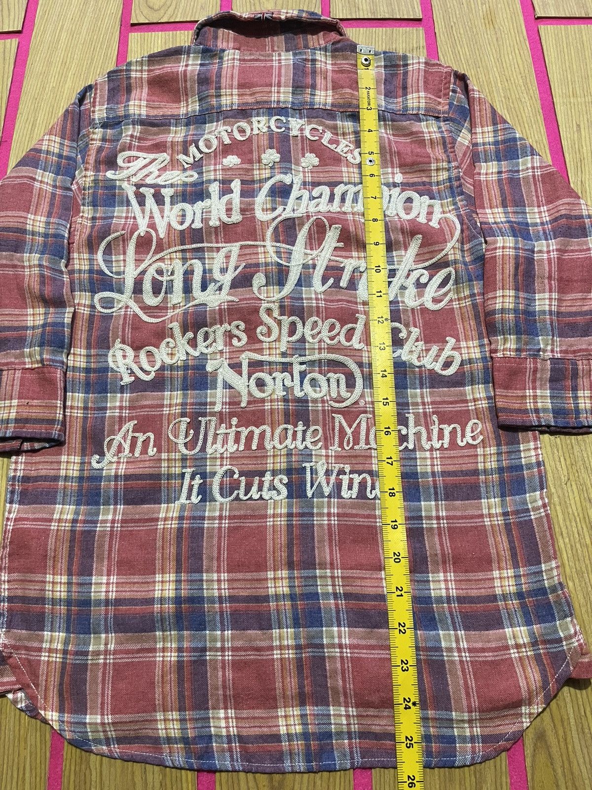 If Six Was Nine VINTAGE Y2K NORTON long sleeve shirt full embroidery writing Size US M / EU 48-50 / 2 - 14 Thumbnail