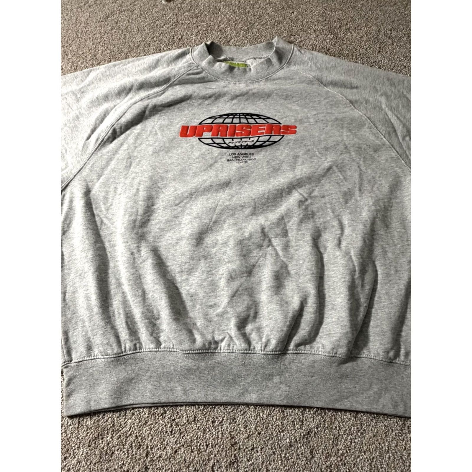 Vintage UPRISERS Sweatshirt Mens M Gray Graphic Pullover Crewneck Did You Know Size US M / EU 48-50 / 2 - 3 Thumbnail