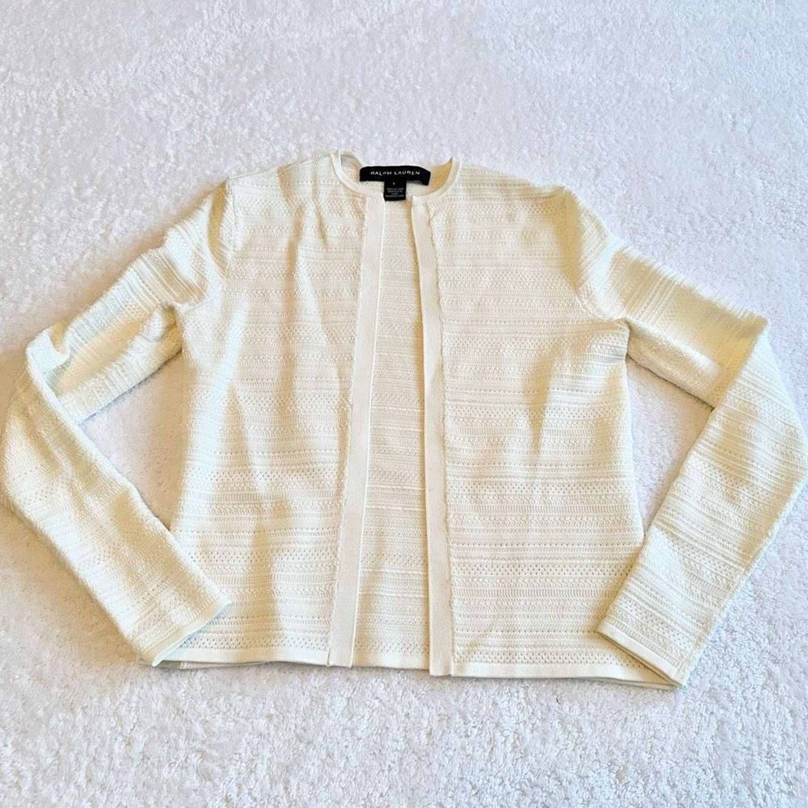 Ralph Lauren Ralph Lauren Black Label Open Front Sweater - Size S Size S / US 4 / IT 40 - 3 Thumbnail