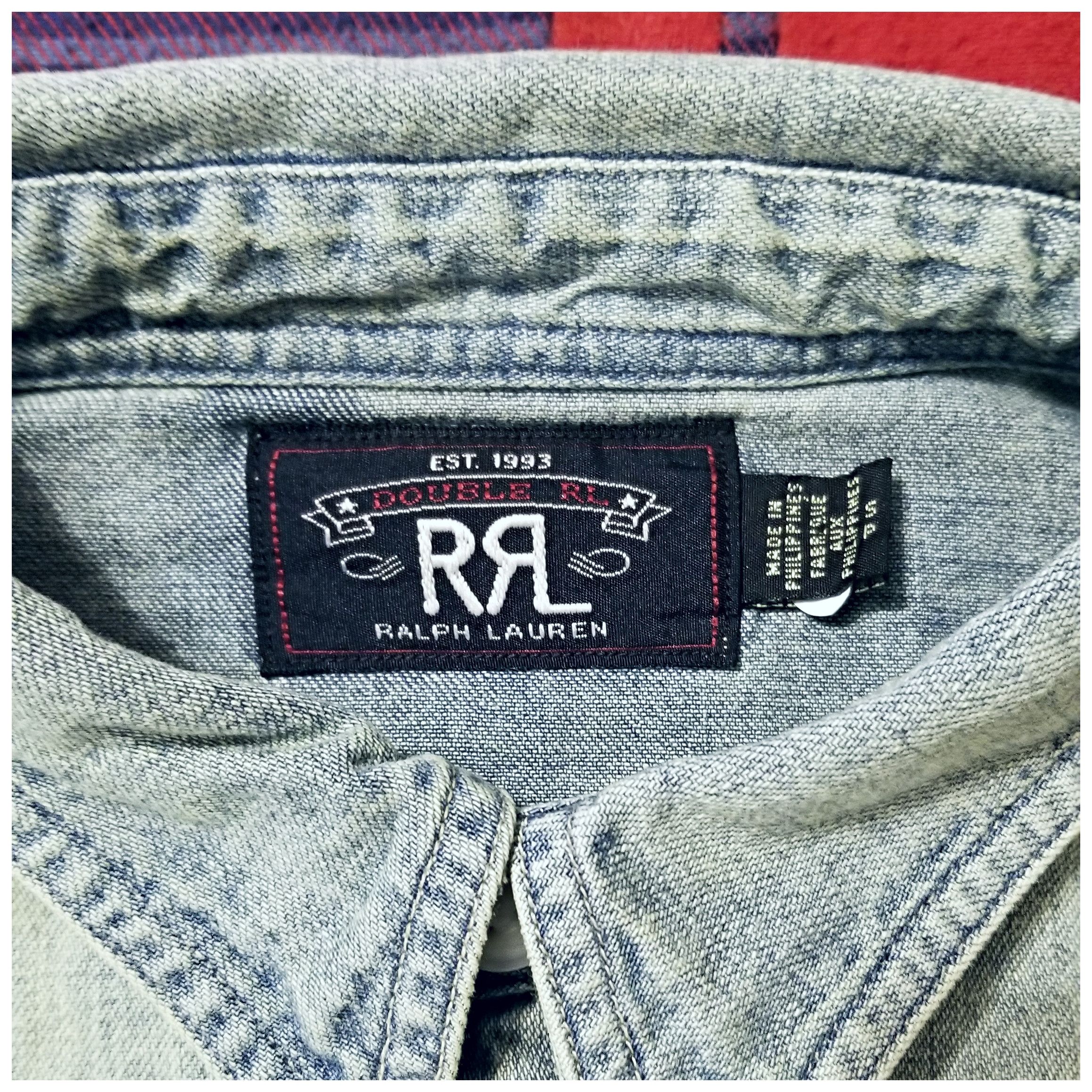 RRL Ralph Lauren DOUBLE RL RALPH LAUREN RRL DENIM SHIRT- MEN'S SIZE SMALL Size US S / EU 44-46 / 1 - 8 Thumbnail