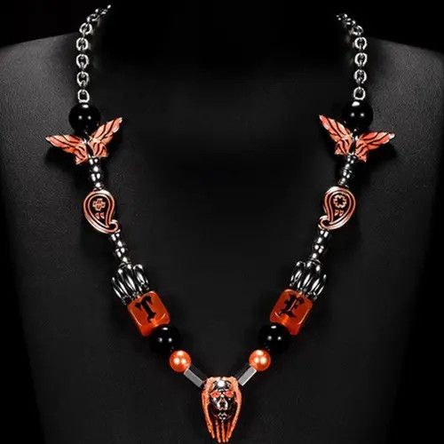 VIBE Tyga X Evae Adjustable Orange Pendant Necklace Size ONE SIZE - 1 Thumbnail