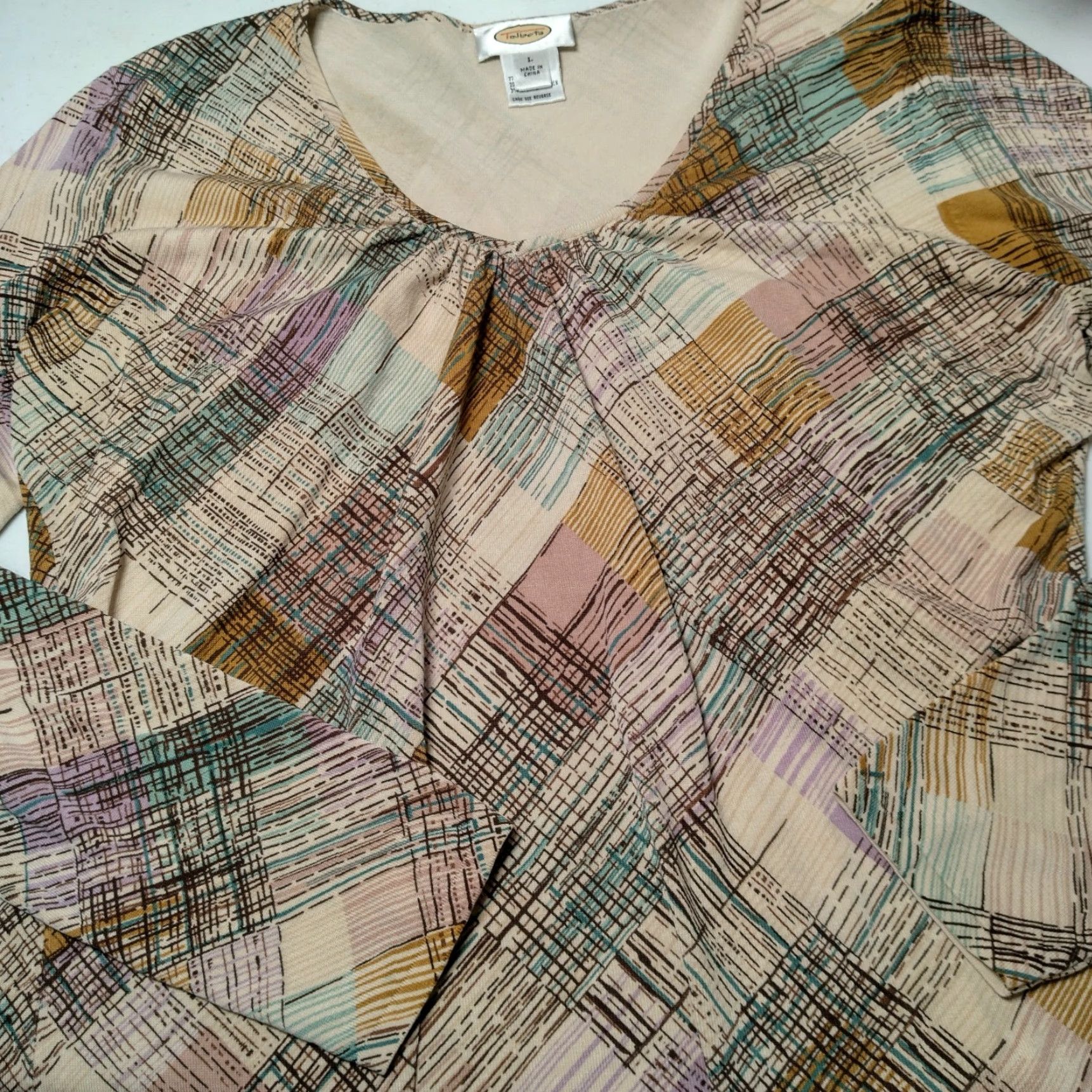 Talbots VINTAGE Talbots Shirt Knit Top Size L / US 10 / IT 46 - 2 Thumbnail