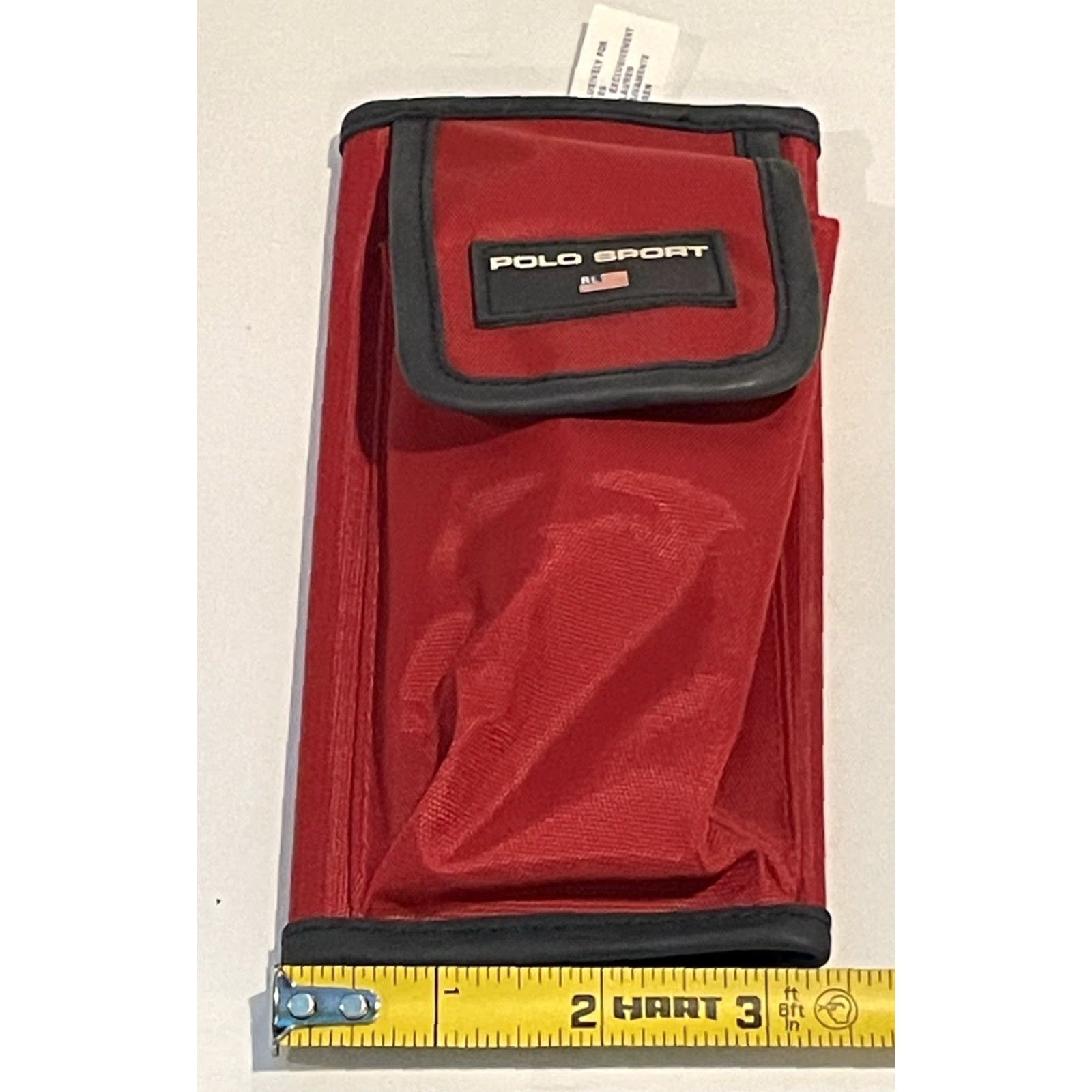 Vintage VINTAGE Polo Sport Wallet Women 90s Red Zip-Around Ralph Lauren Credit Card Folding Trifold Rare Size ONE SIZE - 2 Thumbnail