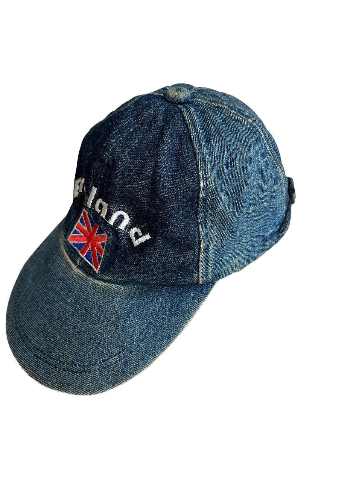 Vintage Vintage England Flag Embroidery Distressed Denim Hat Size ONE SIZE - 3 Thumbnail