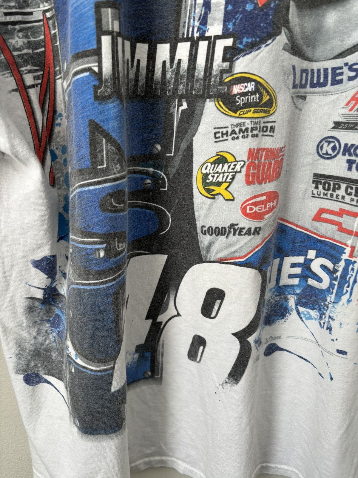 Chase Authentics Vintage Nascar Jimmie Johnson All over print Racing T-Shirt Size US XXL / EU 58 / 5 - 4 Thumbnail