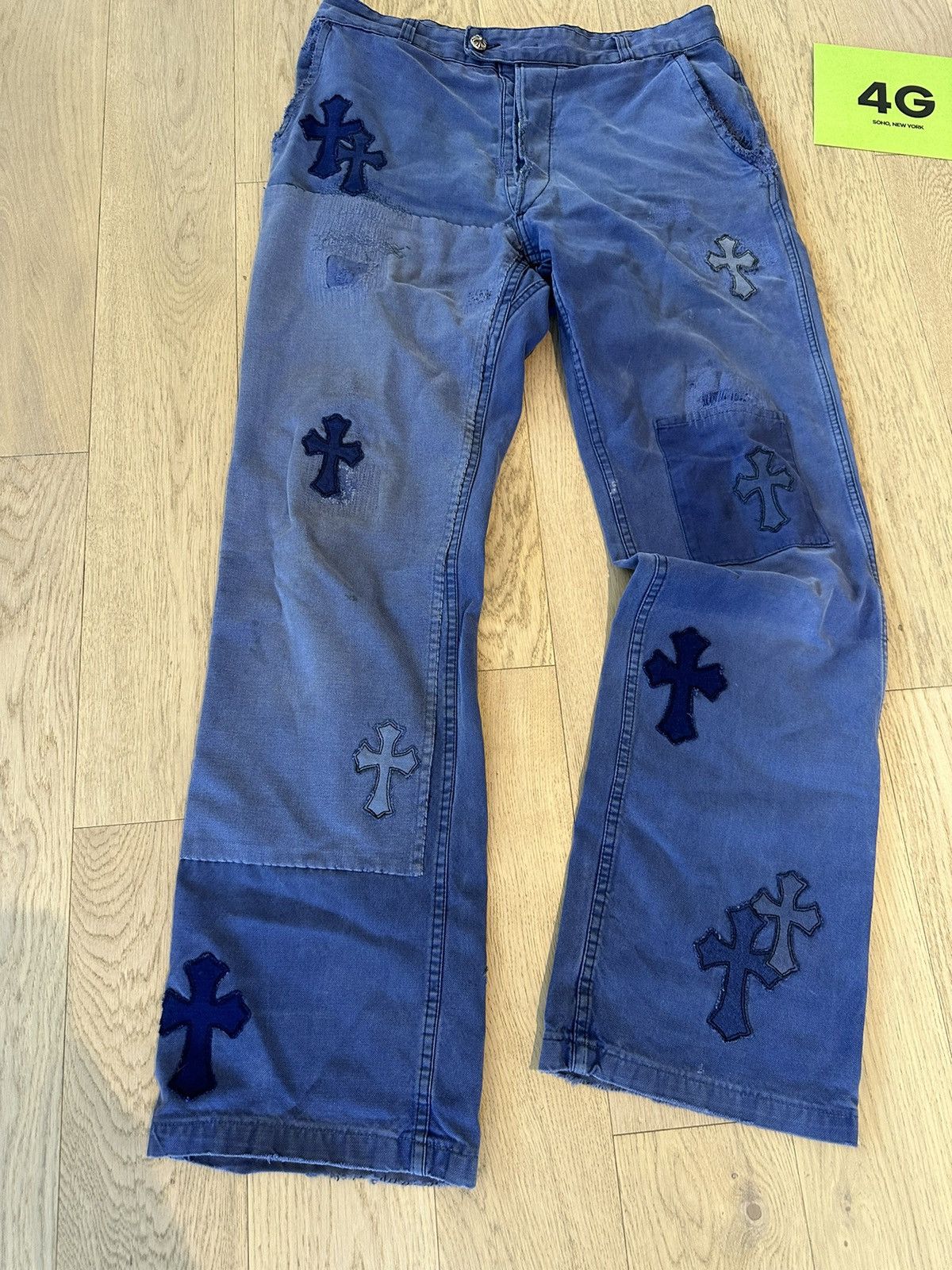 Chrome Hearts Chrome Hearts FRENCH Cross Patch Jeans 31 32 33 Size US 31 - 3 Thumbnail