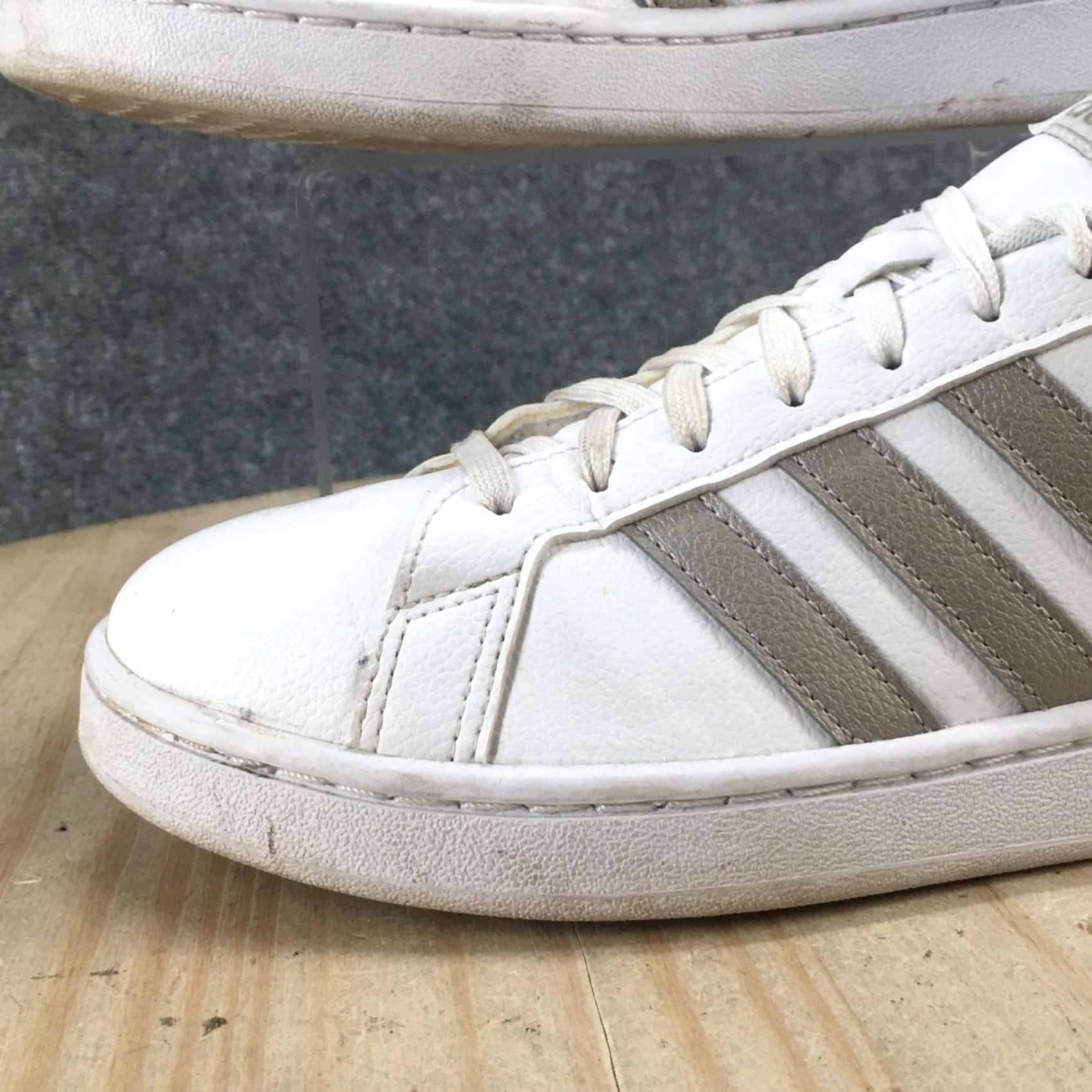 Adidas Adidas Sneaker Men 8.5 White Grand Court Lace Up Round Toe Casual Comfort F36485 Size US 9 / EU 42 - 3 Thumbnail