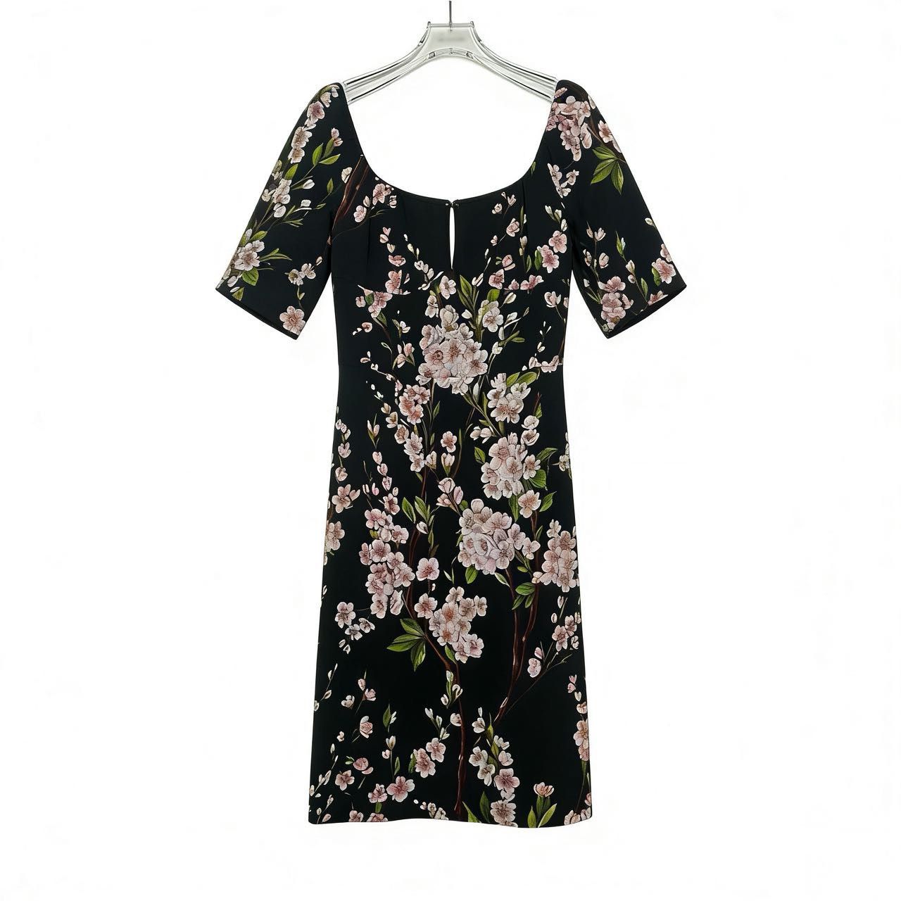 Dolce & Gabbana Dolce & Gabbana Peach Retro Short Sleeve Dress K26WX Size XS / US 0-2 / IT 36-38 - 1 Thumbnail