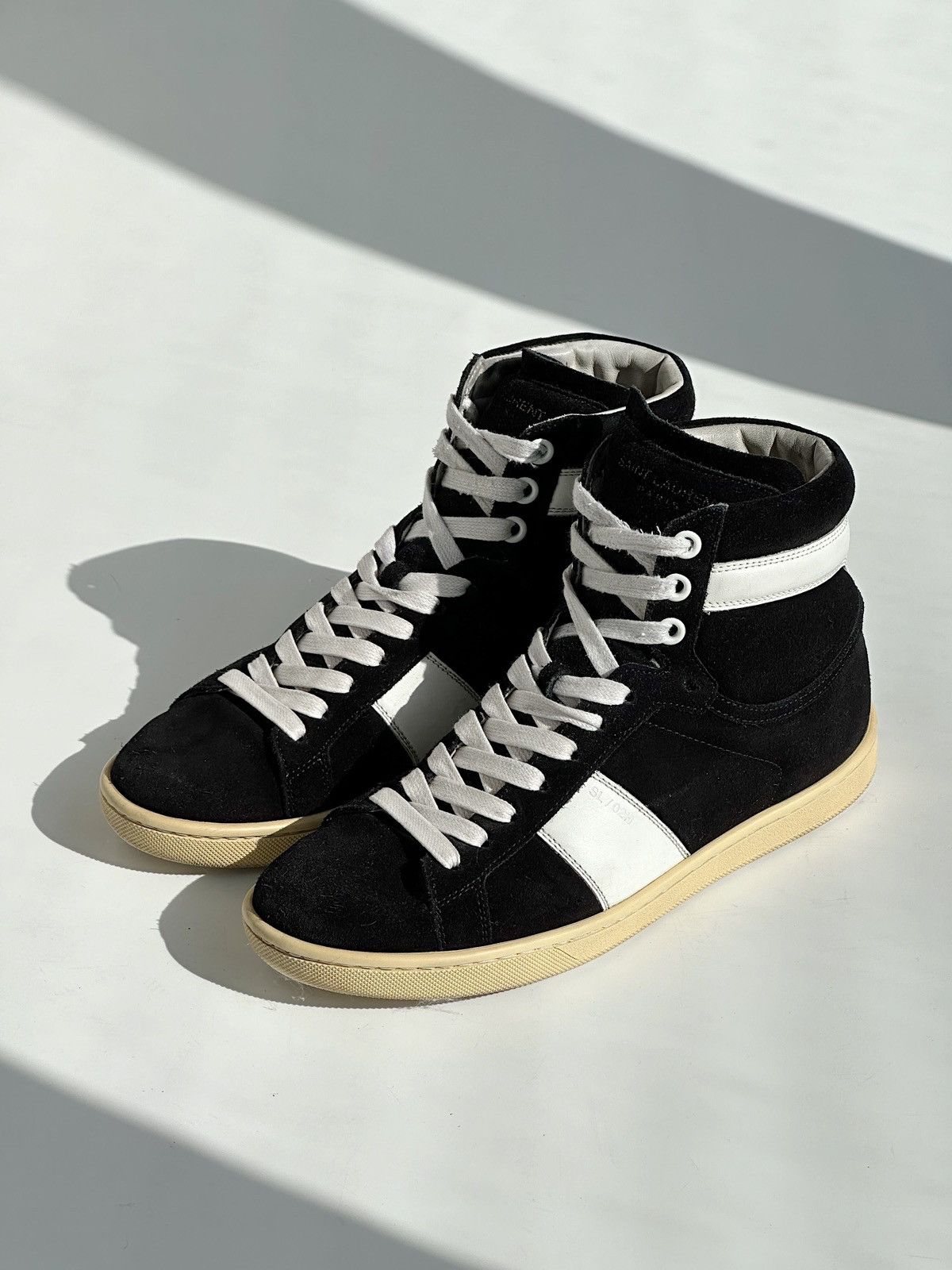 Saint Laurent Paris *sz36* SAINT LAURENT Hedi Slimane Suede Sneakers Black logo Size US 6 / IT 36 - 1 Thumbnail