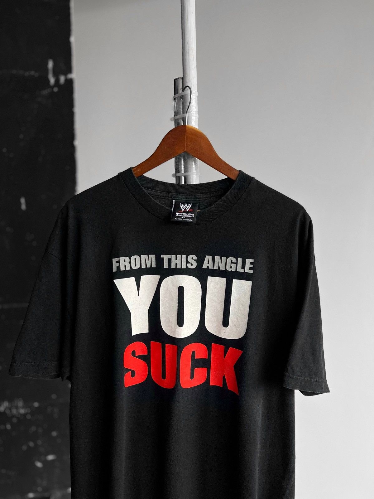 Vintage × WWE × WWF WWE Kurt Angle “From This Angle You Suck” Vintage 2002 Tee Size US XL / EU 56 / 4 - 2 Thumbnail