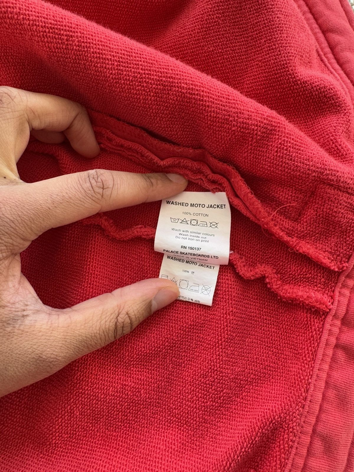 Palace Palace Washed Red Moto Jacket Size US XL / EU 56 / 4 - 7 Thumbnail