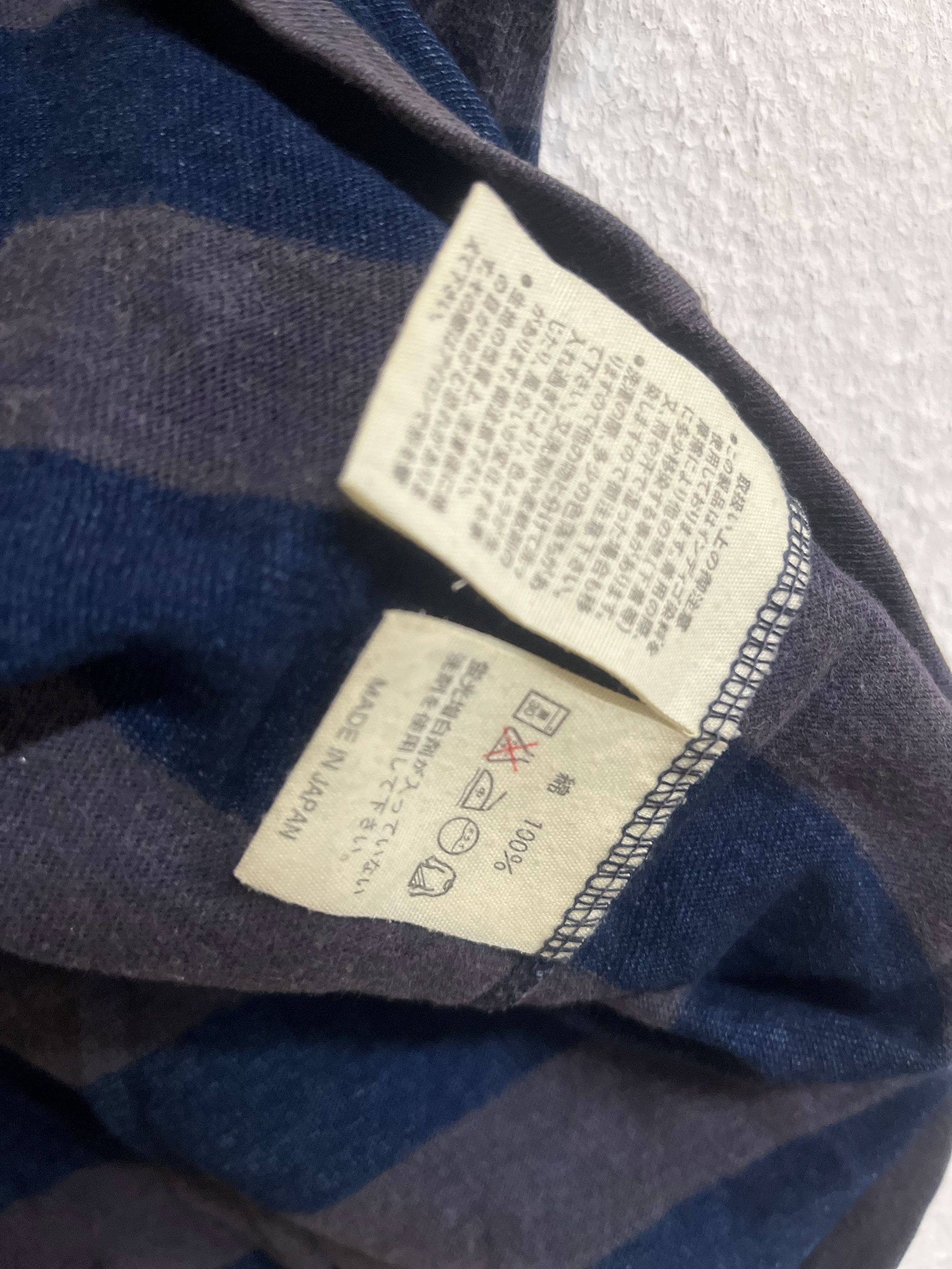 45rpm 45 Rpm Japan Indigo Border Striped Size US M / EU 48-50 / 2 - 3 Thumbnail