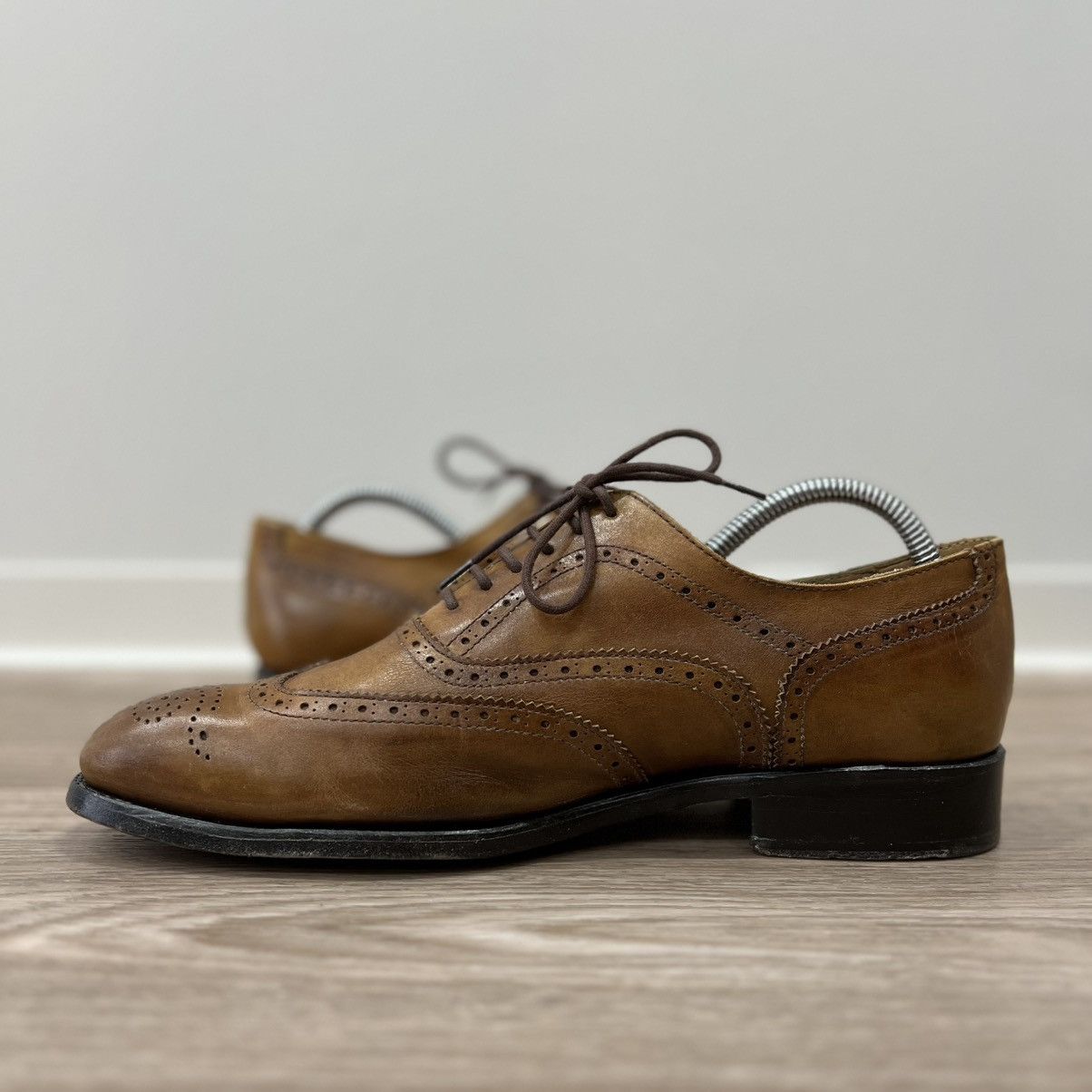 Benson × Genuine Leather Benson Casablanca Leather Brogue Hand Made Classic Shoes Size US 9 / EU 42 - 8 Thumbnail