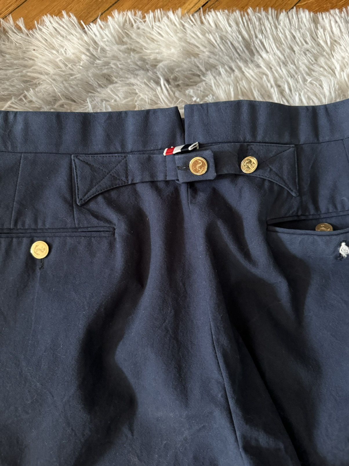Thom Browne Single Pleated Trouser in salt shrink cotton Size US 32 / EU 48 - 8 Thumbnail