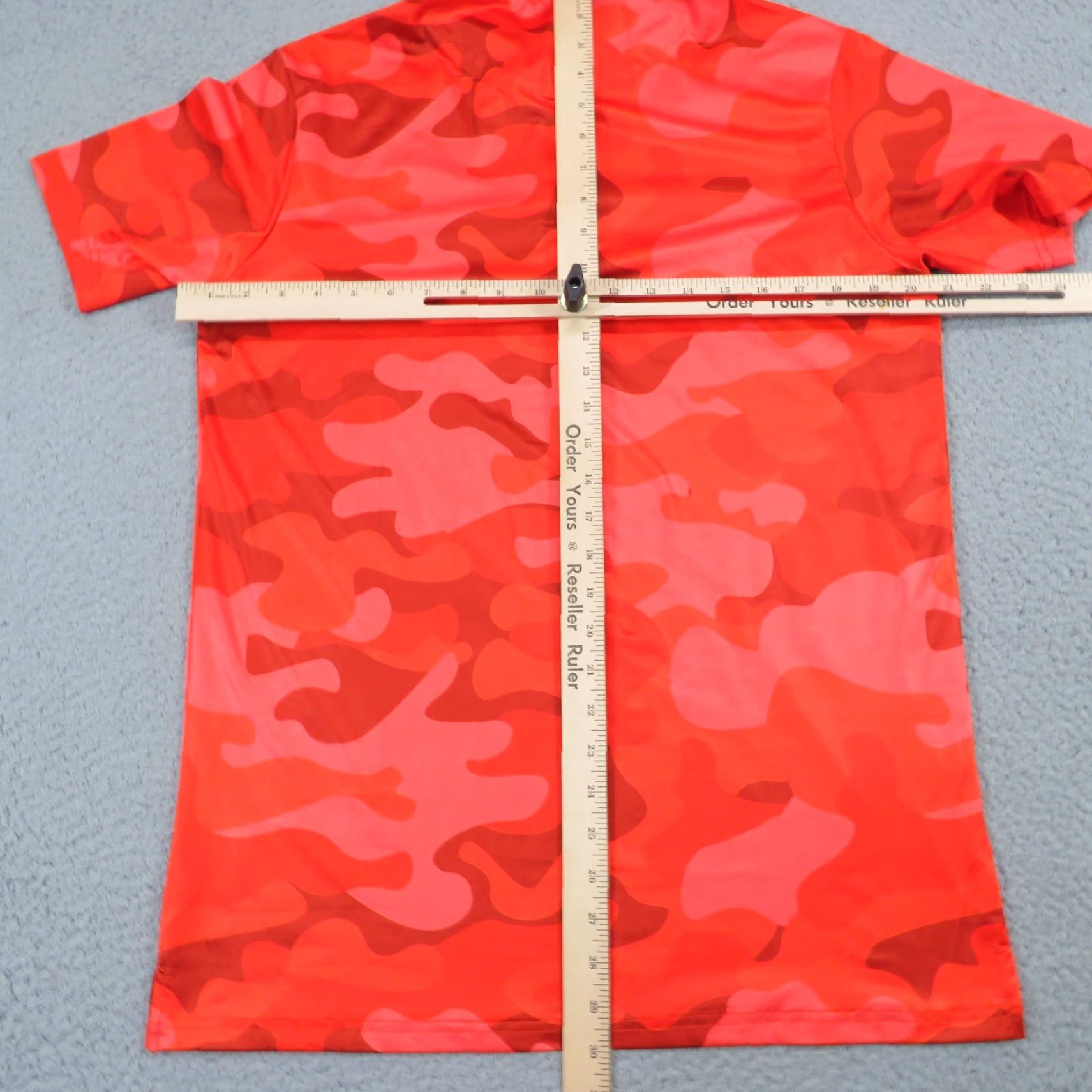 Vintage Pins & Aces Golf Polo Mens Medium Red Camo Graphic Performance Stretch Shirt Size US M / EU 48-50 / 2 - 7 Thumbnail