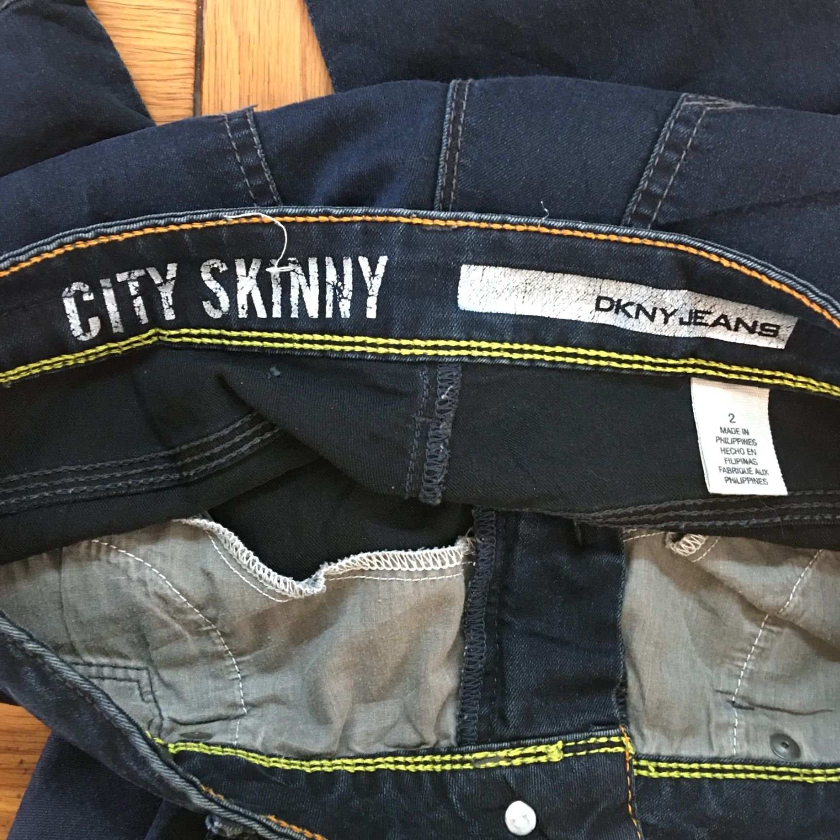 DKNY DKNY Jeans City Skinny Denim Blue Womens Size 2 Regular Low Rise 5-Pocket Denim Jeans Fashion Casual City Theme Womens Size 26" / US 2 / IT 38 - 6 Thumbnail